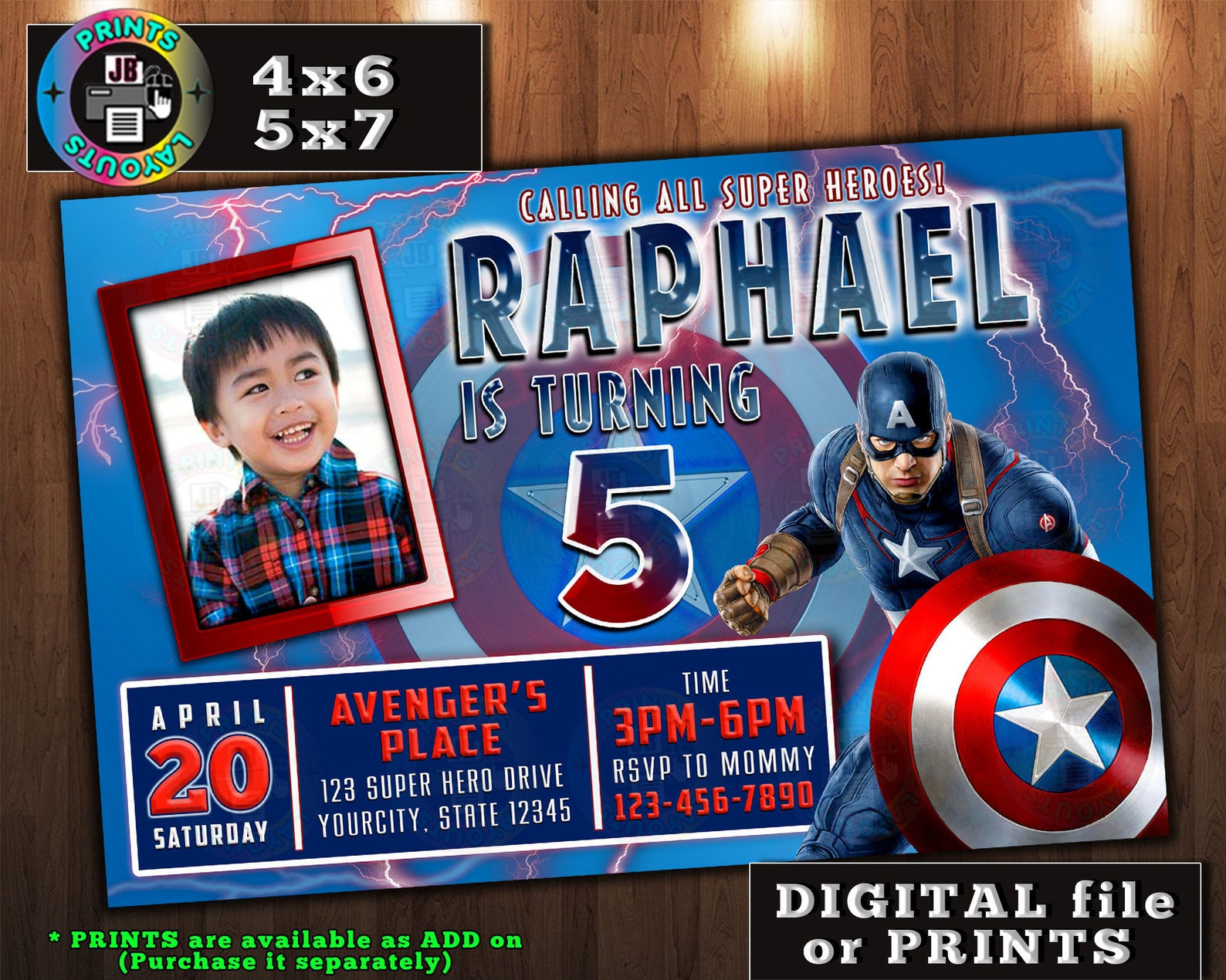 Wallpaper #ExkbEI8BtGB6xQ78xV6e8 Captain America Invitation Captain America Birthday Captain Etsy