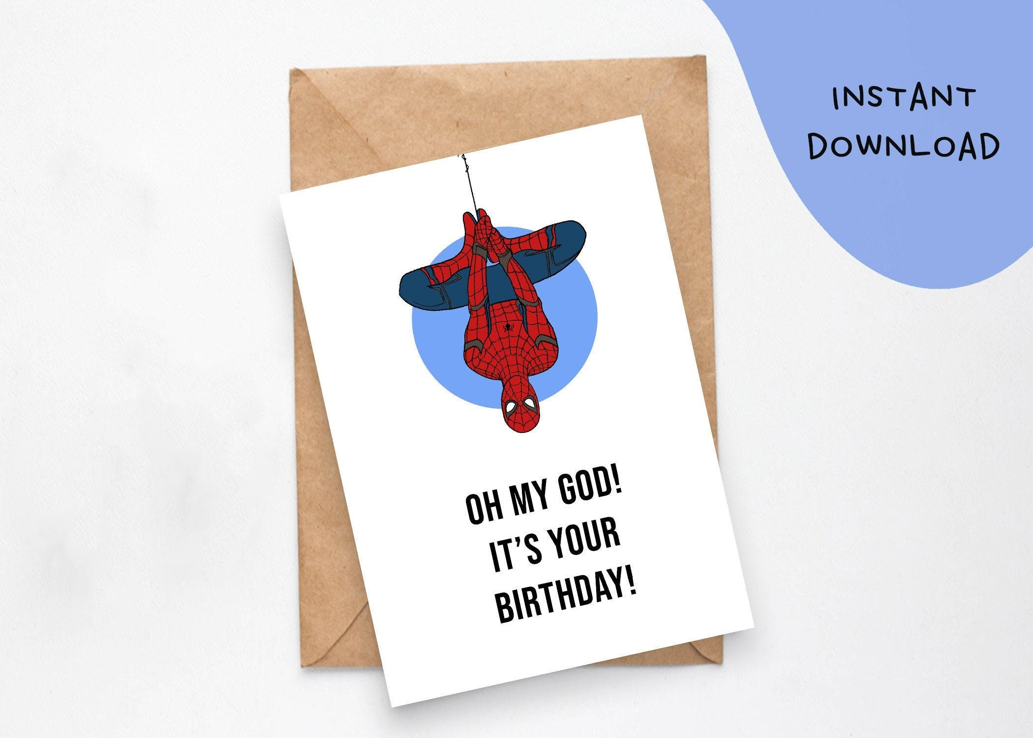 Wallpaper #JxVKNpMB-CQNECa20icS43 Printable Spiderman Birthday Card Instant Download Etsy