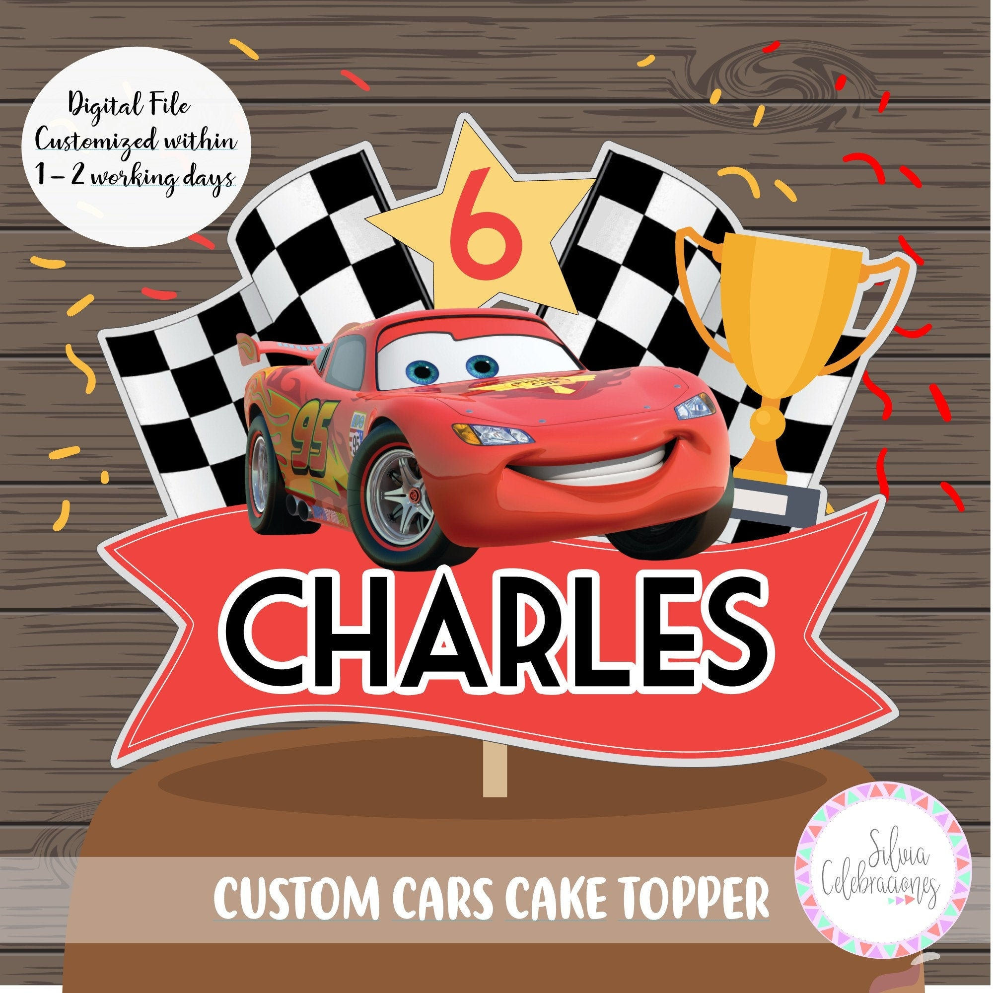 Wallpaper #02c67 Race Cupcake Topper Racecar Toppers Race Toppers Car Etsy