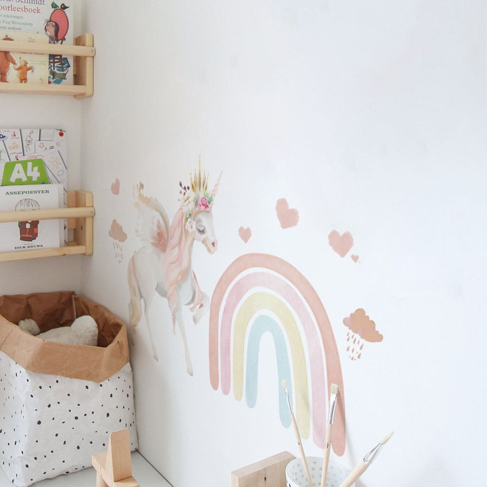 Wallpaper #zWc47JIBSpphPi3-gFEE20 Dreaming Unicorn Wall Decal for Girls Room Decorunicorn Wall Etsy