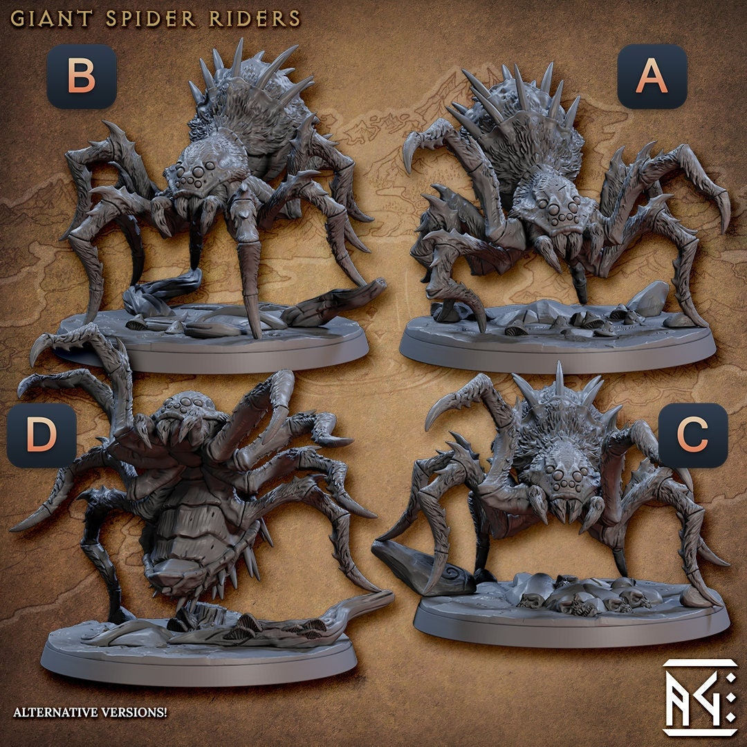 Wallpaper #GfQnOpMBKFX8bn3r3Xh872 Giant Spider Premium Dnd Miniature Mini Sanded Primed Resin 3D