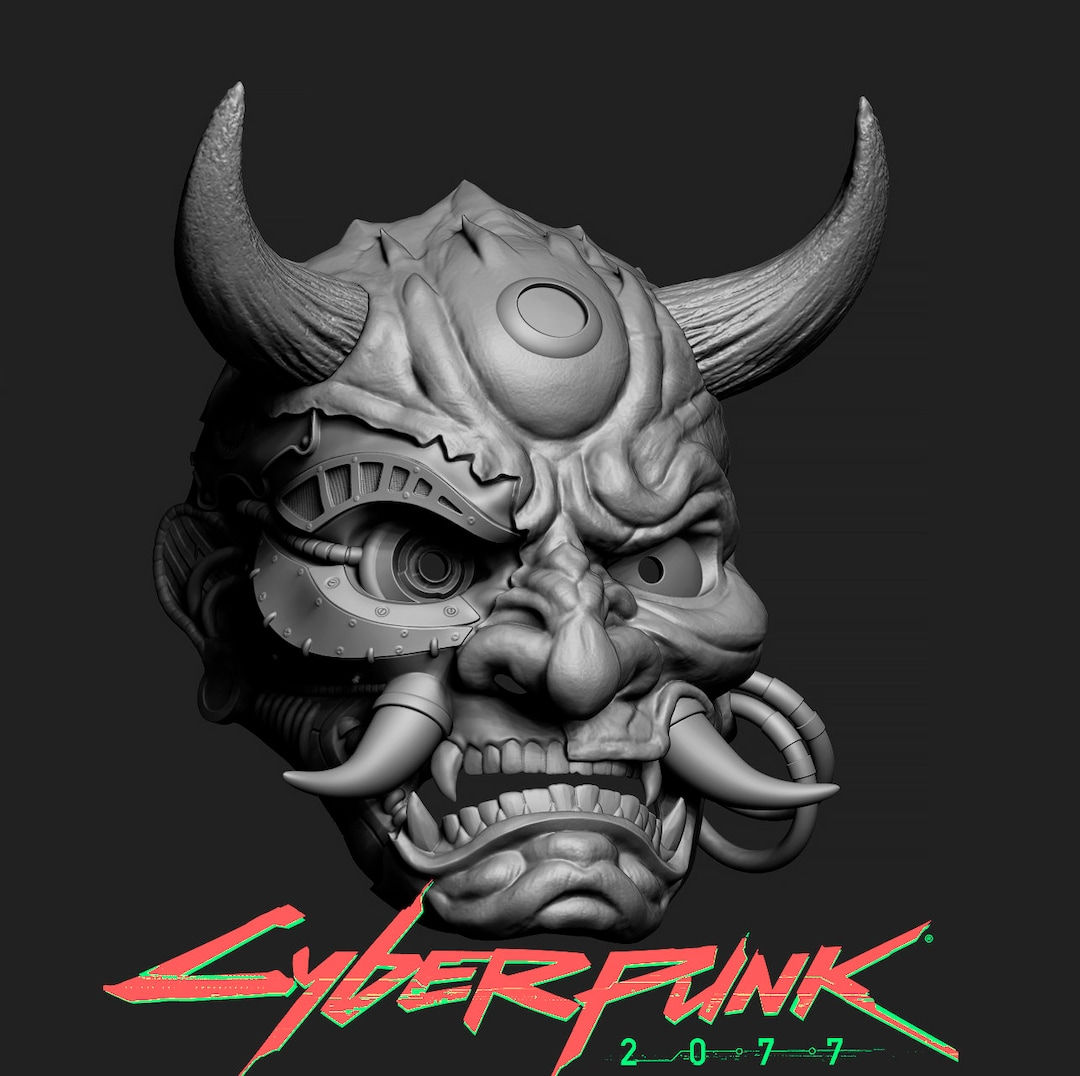 Wallpaper #LQCQ644BSdW8dNoufRJe11 Cyberpunk 2077 Japones Hannya Mask Oni Mask Samurai Demon Mask Etsy