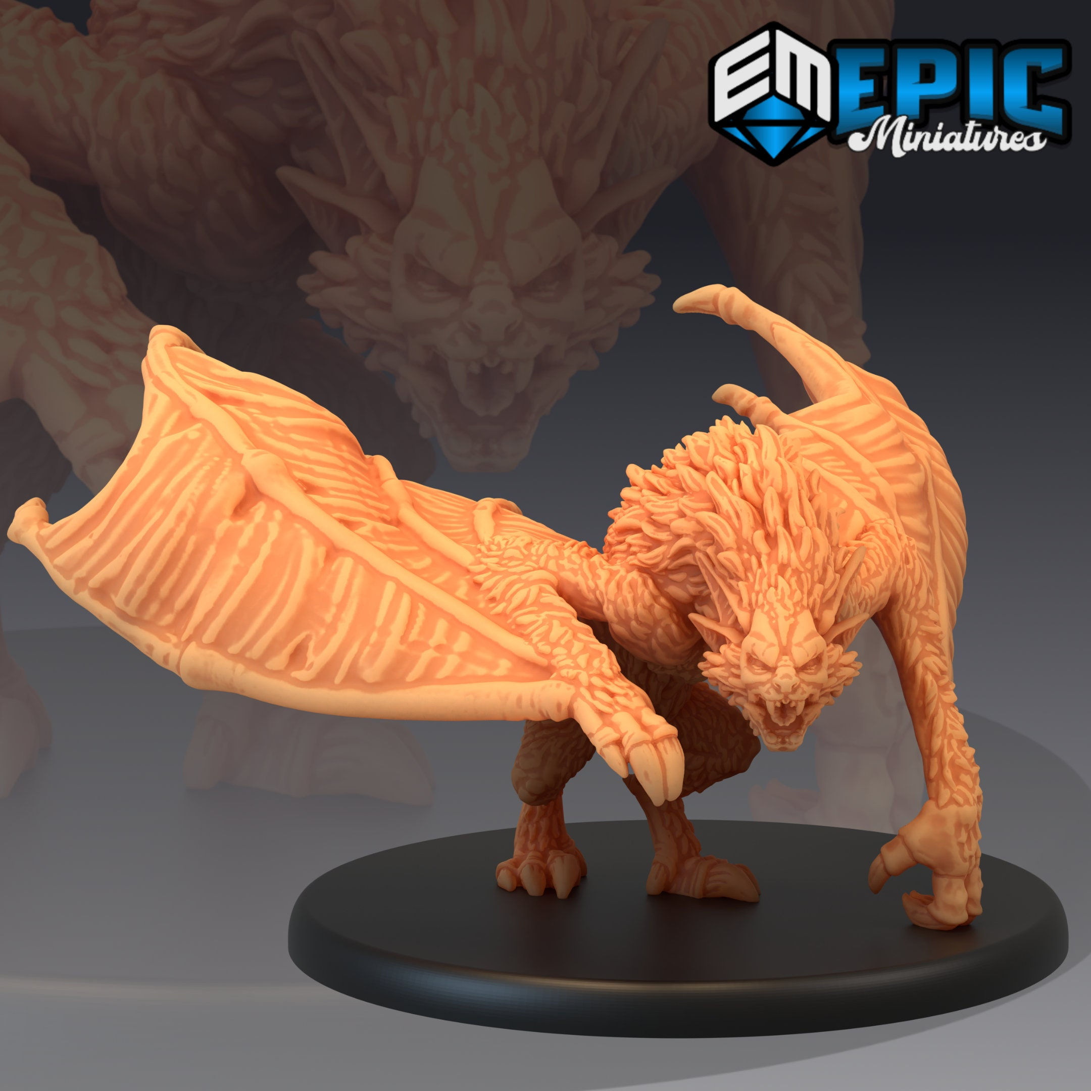 Wallpaper #S2cLE5MBSpphPi3-pP5k106 Giant Bat Miniatures 50mm 3D Printed Tabletop Rpg for Etsy