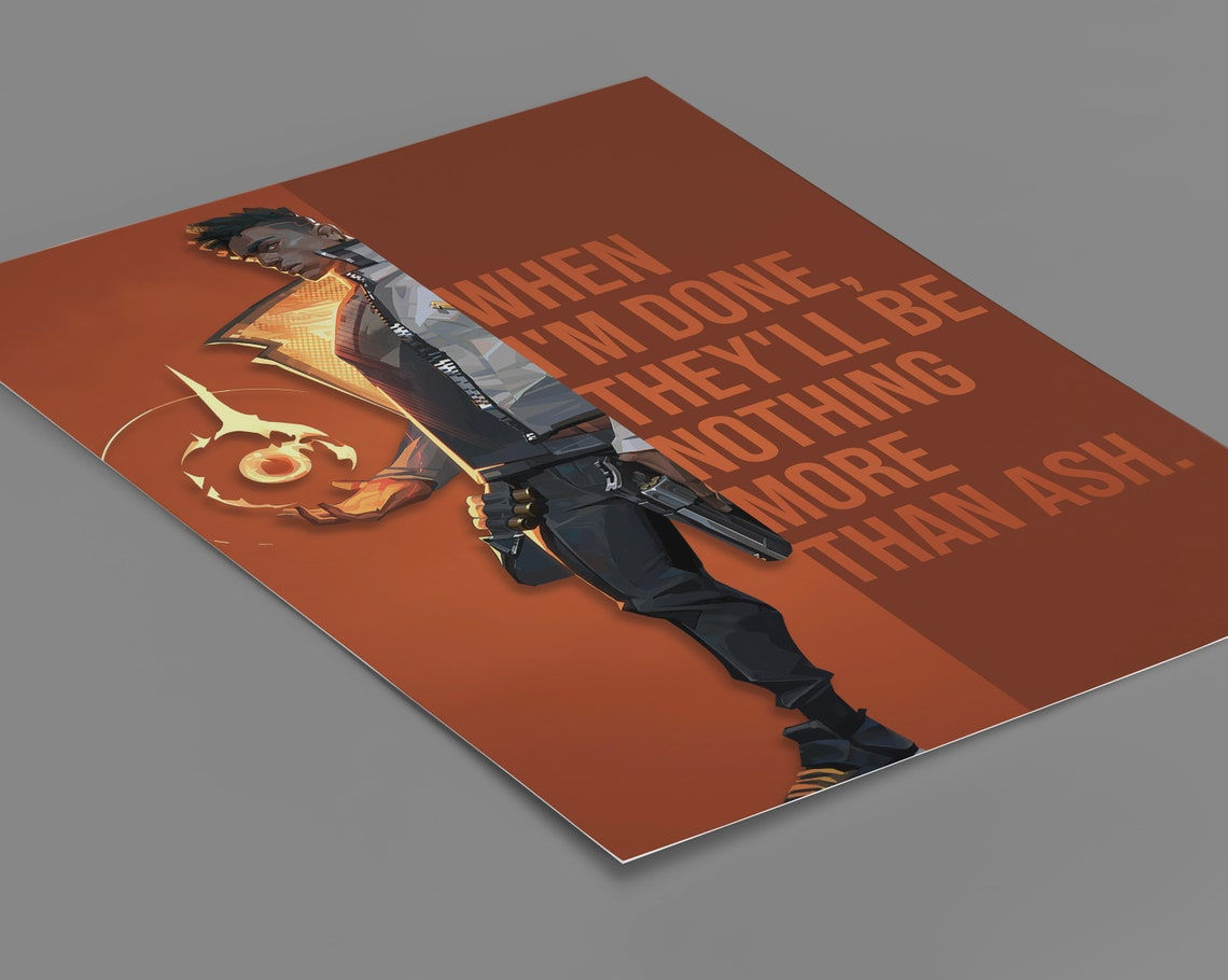 Wallpaper #dXcbJ5MB-pgBXx60JqRQ27 Valorant Phoenix Poster A4 A3 Sizes Gaming Poster Etsy Hong Kong