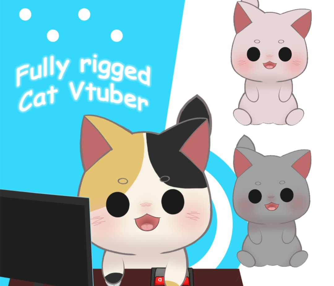 Wallpaper #82bd5 Customizable Cat Vtuber Model Multiple Cat Breeds Emotions Assets