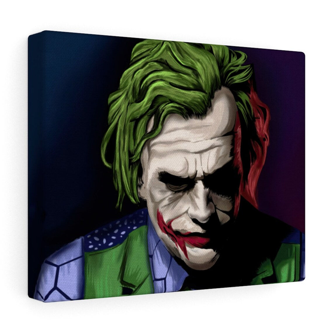 Wallpaper #UxouUZMB1yWOL4qg54He56 Canvas Art the Joker Heath Ledger DC Comics Home Decor Wall Etsy