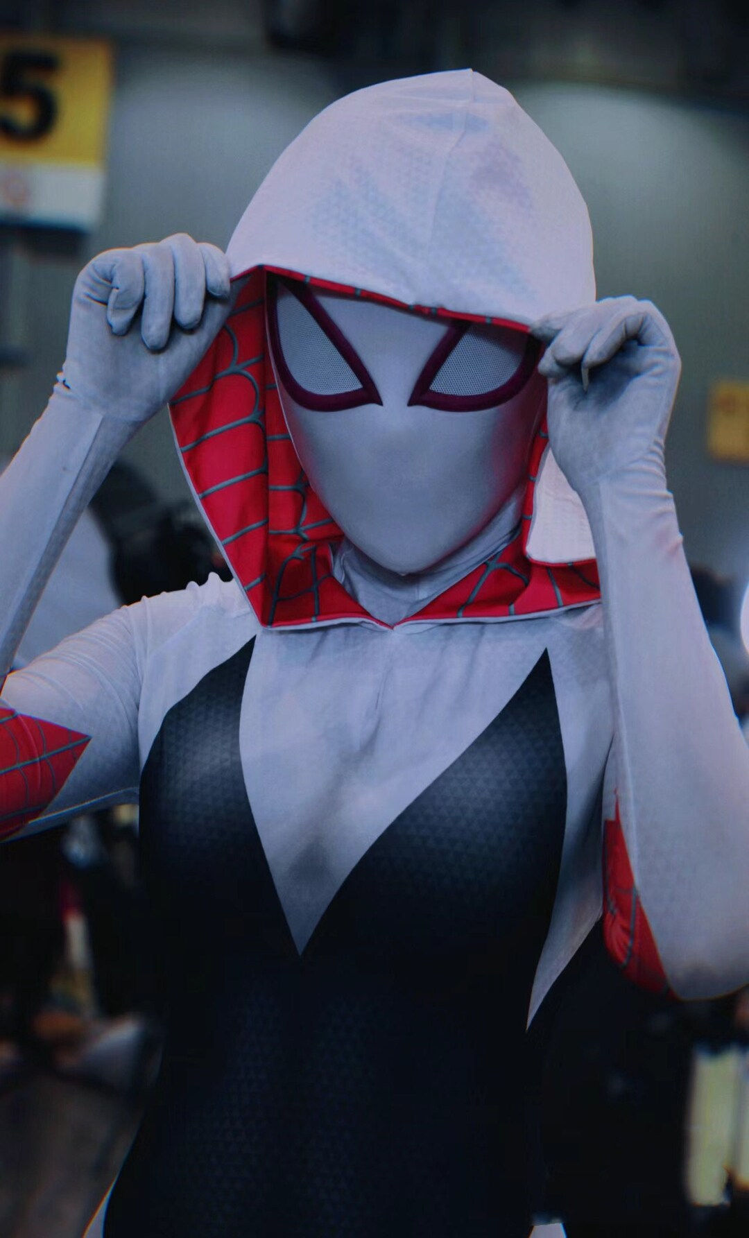 Wallpaper #yvSEOpMBKFX8bn3r9HhD59 Super Hero Spider Gwen Cosplay Mask with 3D Print Face Shell Etsy Canada