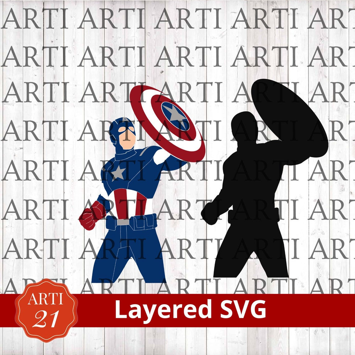 Wallpaper #24158 Captain America Shield Clock