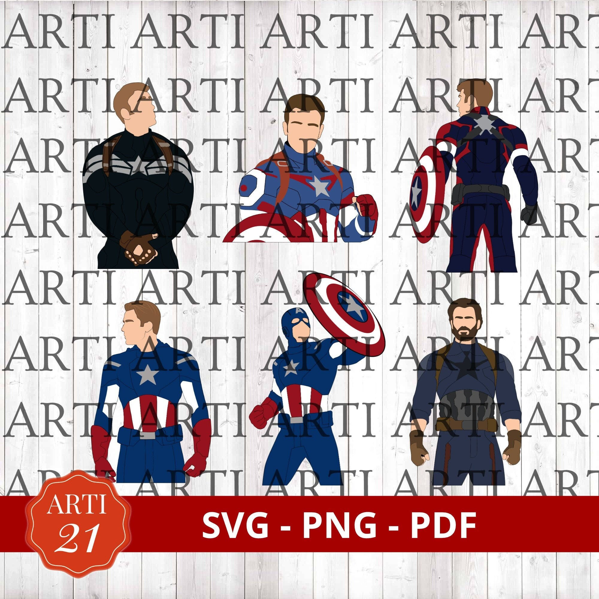 Wallpaper #24158 Captain America Shield Clock