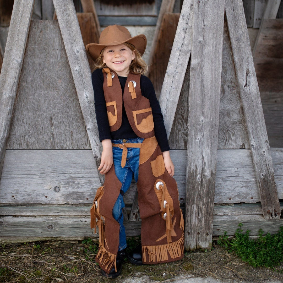 Wallpaper #smf47pIBSpphPi3-G19J314 Cowboy Chaps and Vest for Kids Kids Cowboy Costume Kids Dressup Kids