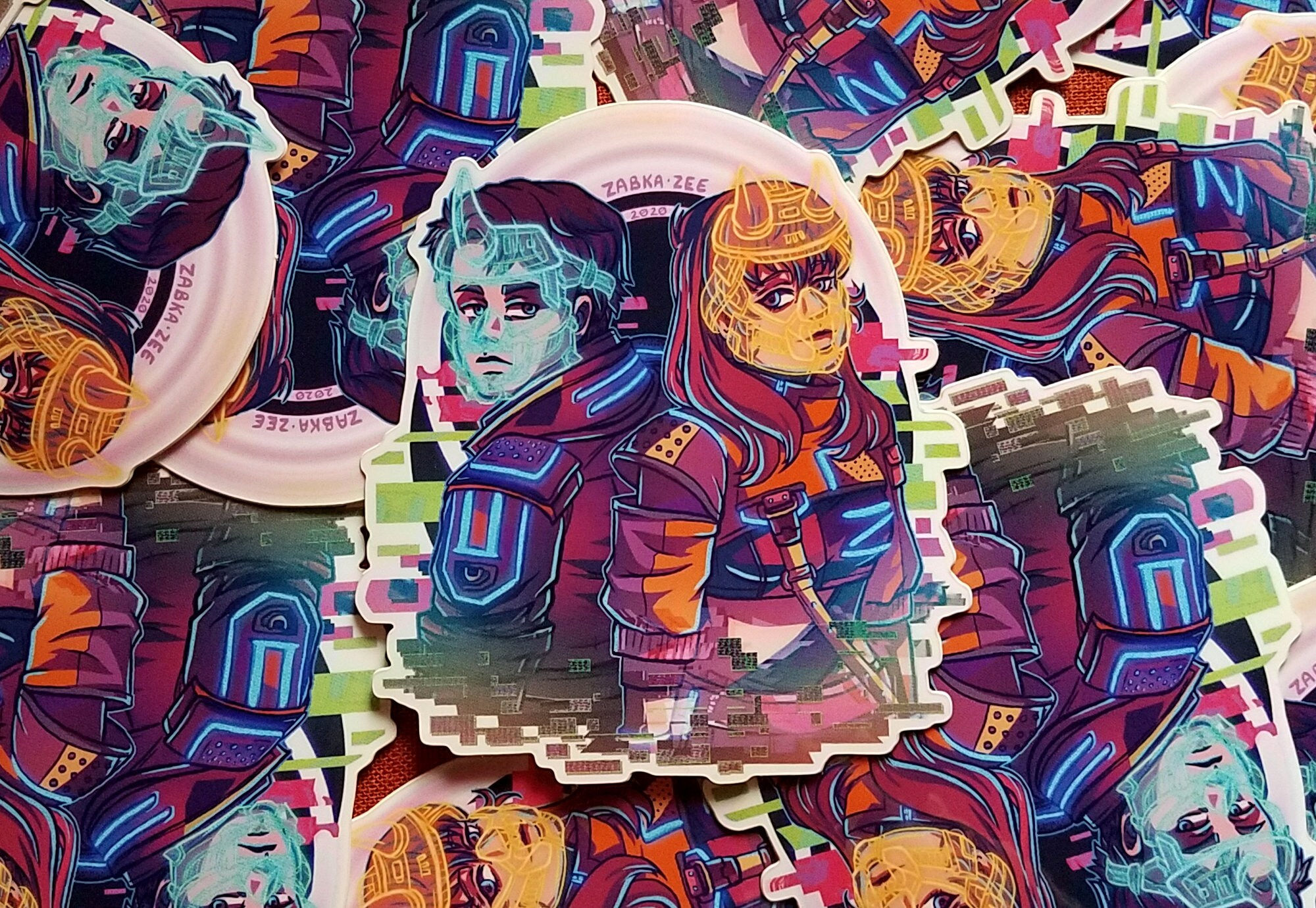 Wallpaper #tH0H8o4Bnwiau_P6-woB24 3 Cyberpunk Vinyl Sticker Etsy India