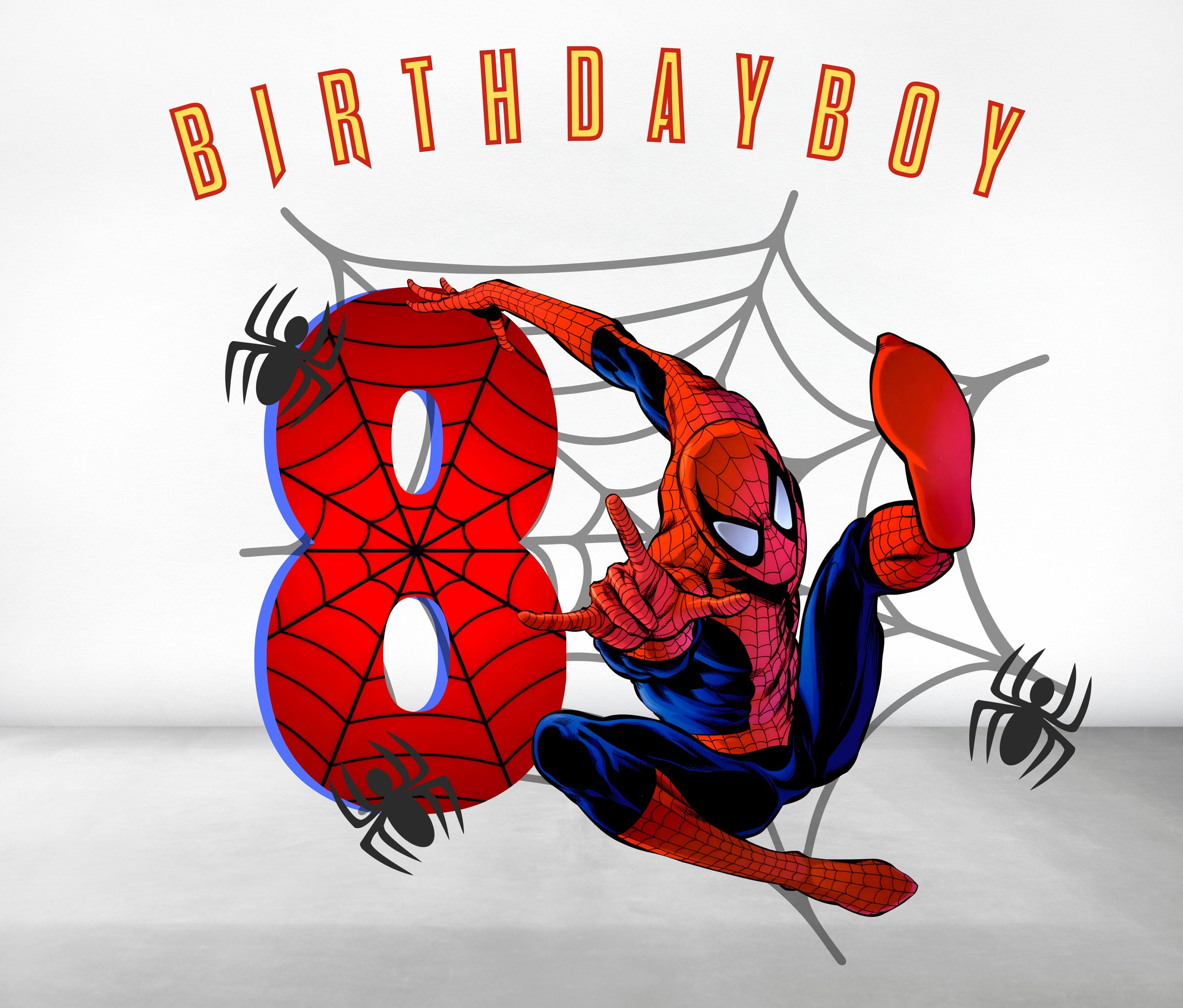 Wallpaper #JxVKNpMB-CQNECa20icS136 Spiderman Birthday Boy Png 8th Birthday Png Etsy