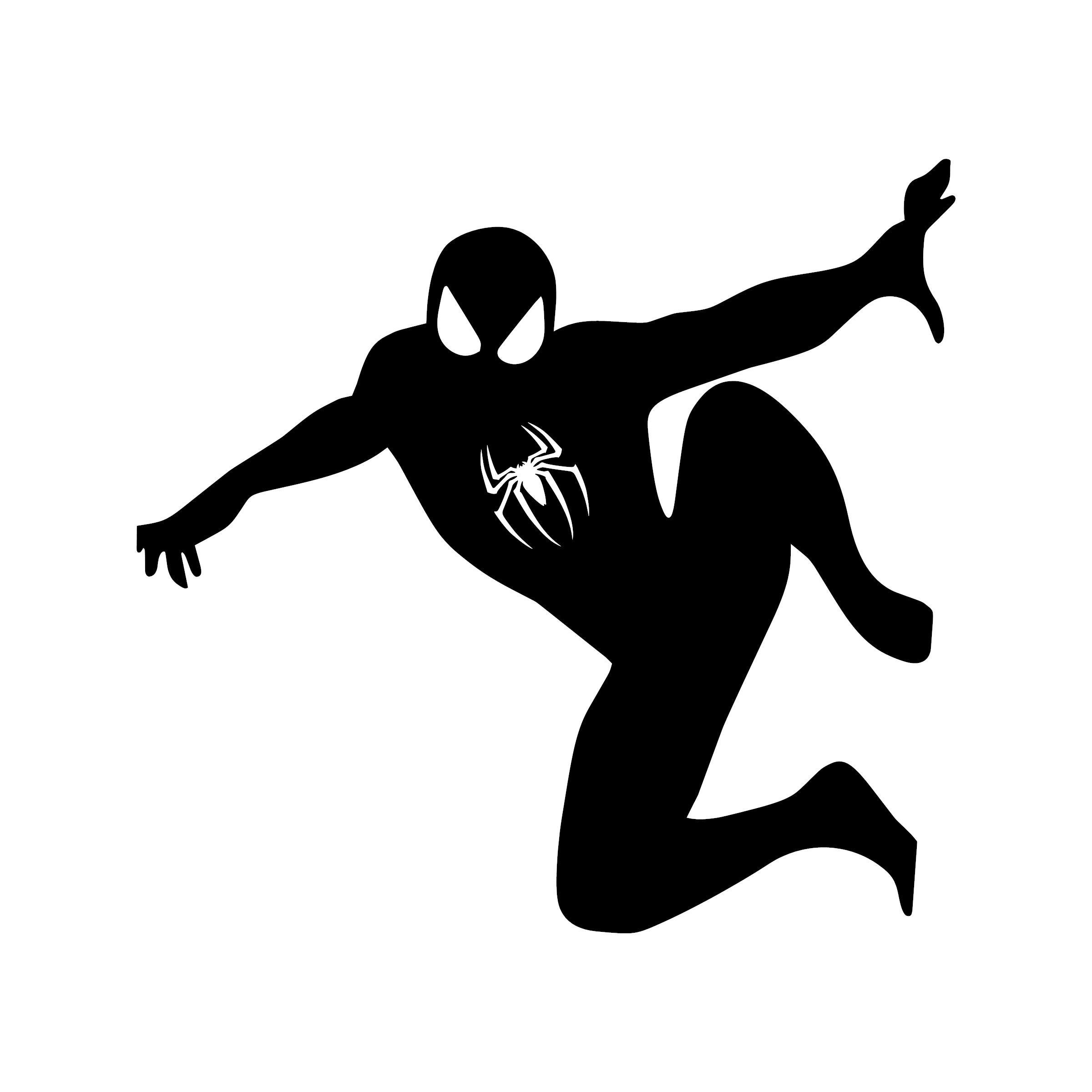 Wallpaper #O-pEV5MBlwTYPL18rBHC77 Electronics Accessories Spiderman Clinging Decal Logo Silhouette