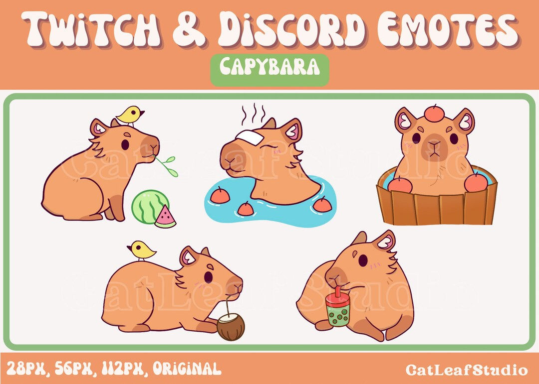 Wallpaper #9fCngJcBi4JM6agG7CG_83 Capybara Emotes Animal Emotes Twitch Emotes Discord Emotes Youtube