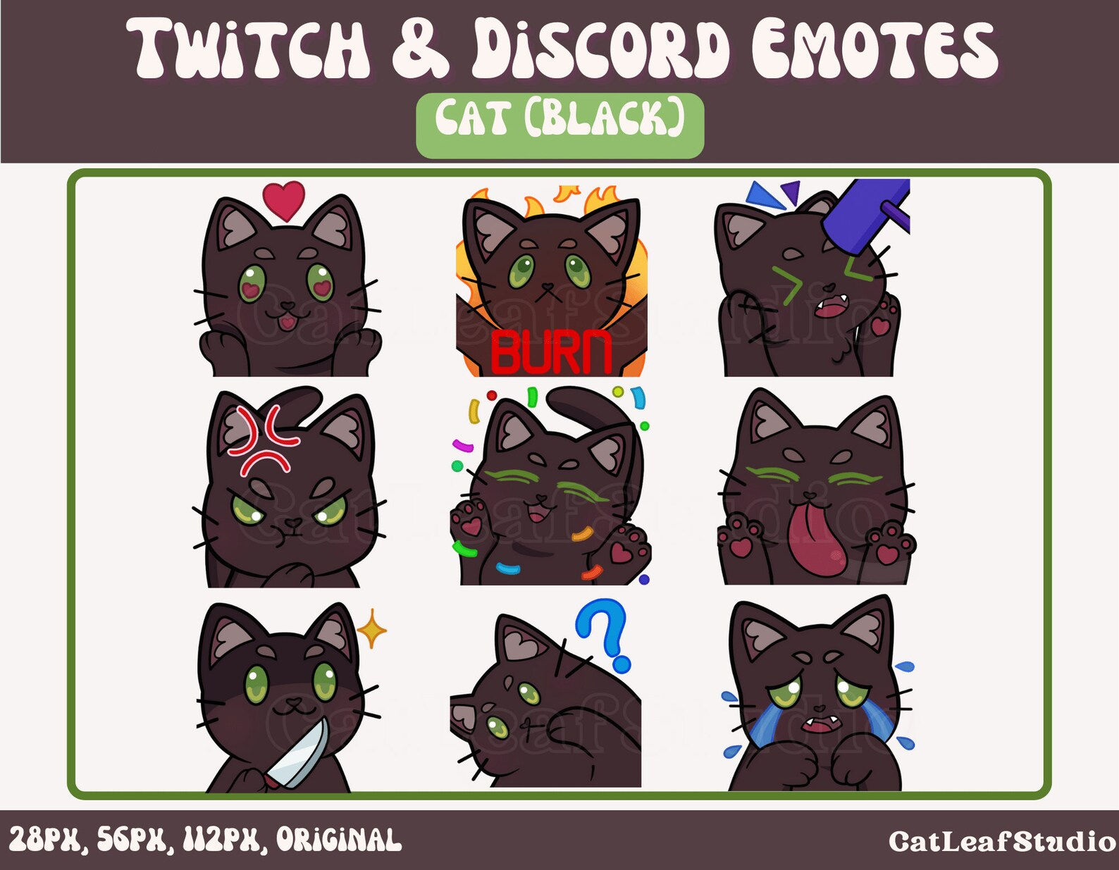 Wallpaper #9fCngJcBi4JM6agG7CG_51 Black Cat Emotes Animal Emotes Twitch Emotes Discord Etsy