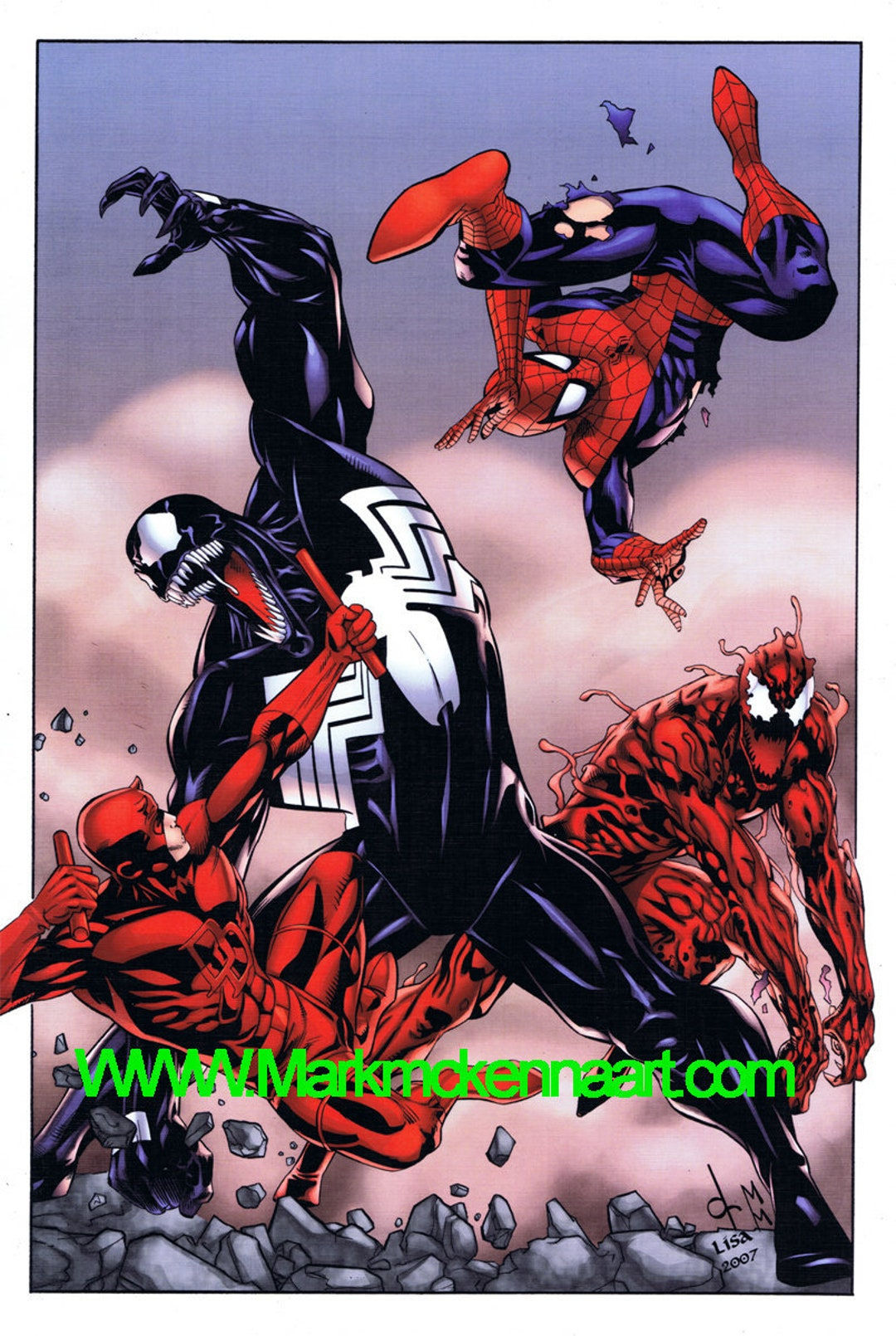 Wallpaper #jWgOF5MBSpphPi3-qA1h6 Spider Man Venom Daredevil Carnage Etsy