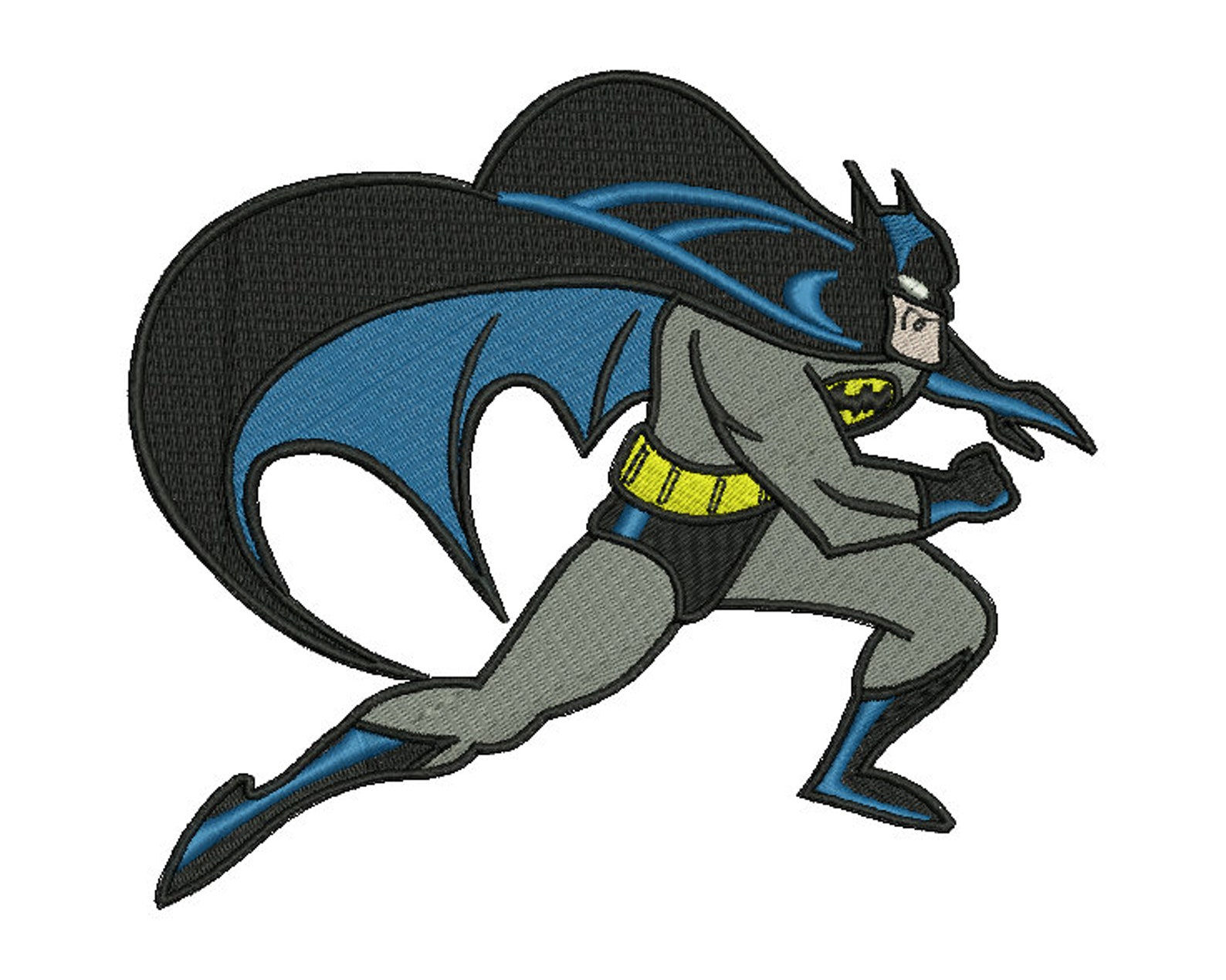 Wallpaper #z2iuJJMBSpphPi3-ijlY0 Batman Embroidery Design 1 3 Sizes Etsy