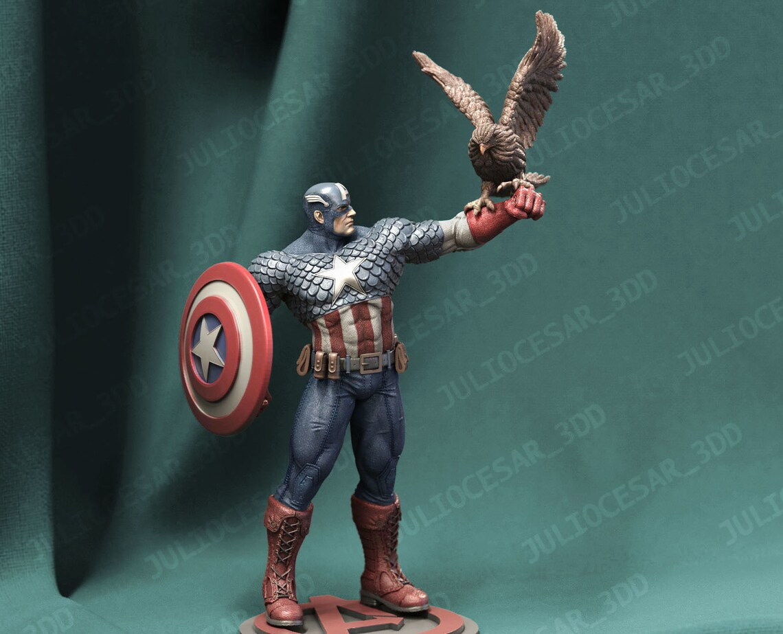 Wallpaper #DxXDto4BmMigT4Un6lRQ27 Captain America 3D Printing Stl Files Etsy