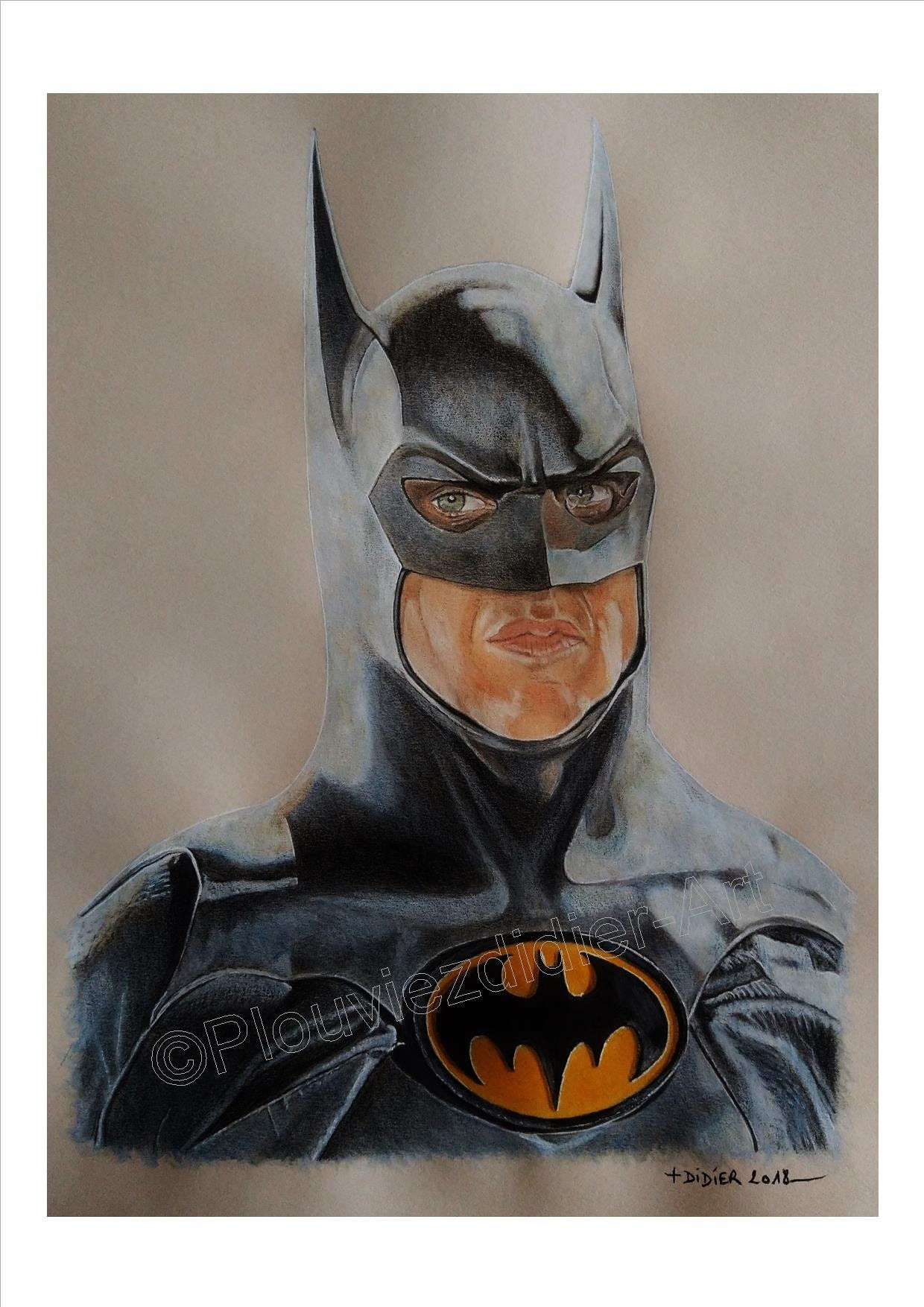 Wallpaper #7jMpM5MBcgDP3FvJVqk-161 Batman Michael Keaton Drawing Print Etsy