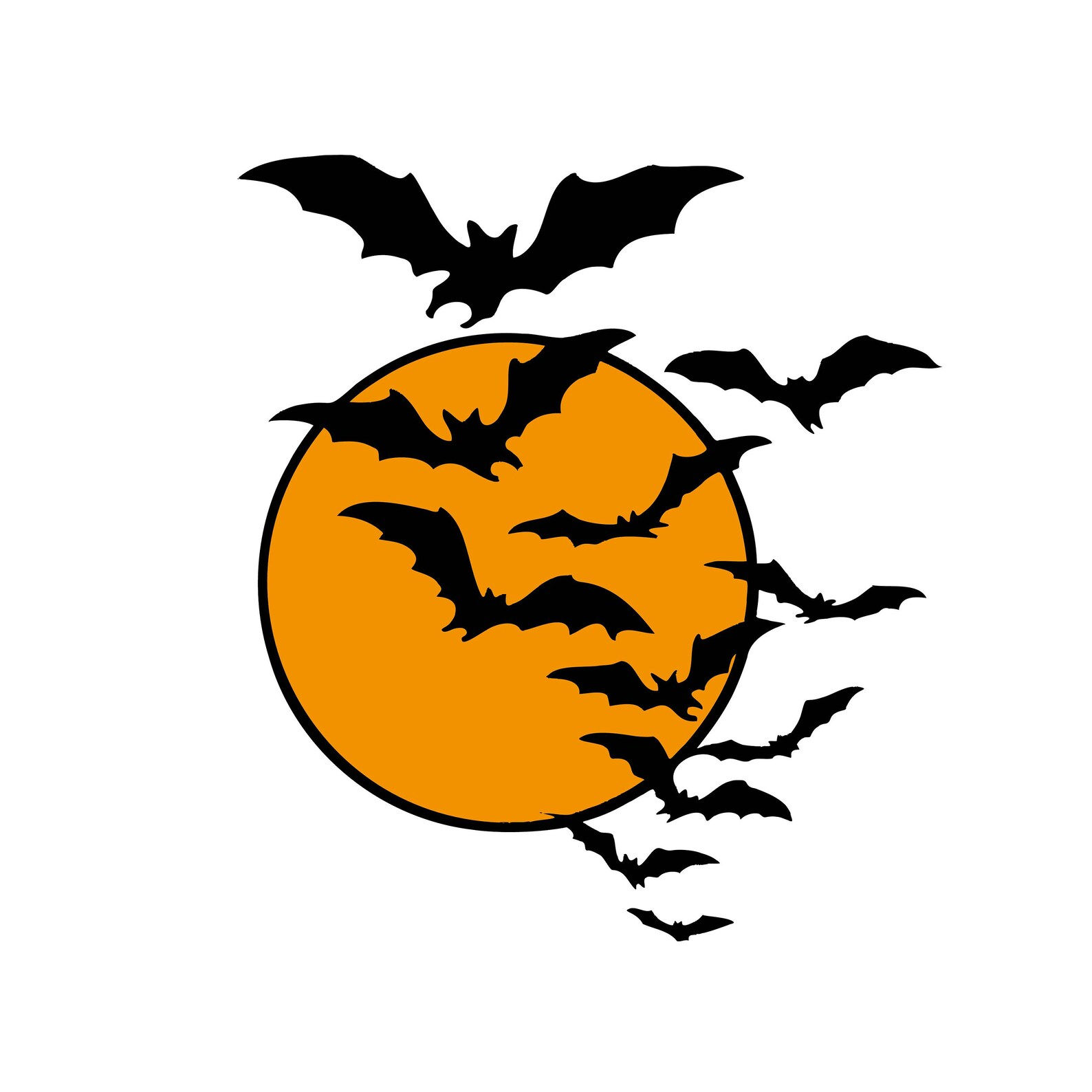 Wallpaper #80b81 Halloween Moon Bats Clipart Halloween Clipart Bats Etsy