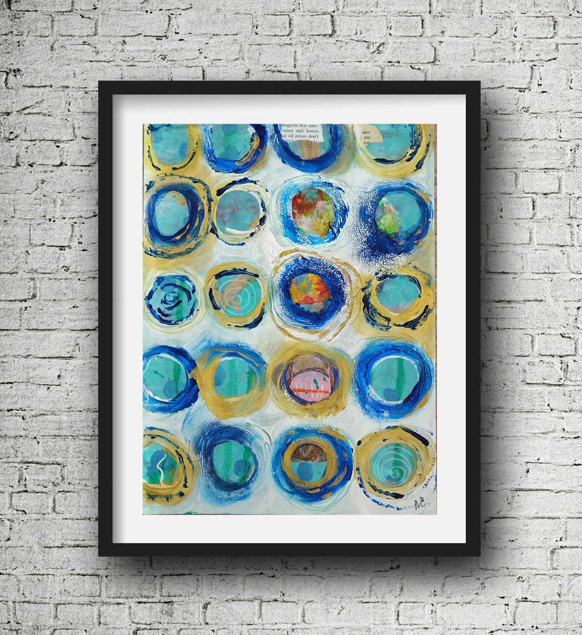 Wallpaper #52dQ-5IBSpphPi3-YpO848 Abstract Painting Circles Painting Original Mixed Media Etsy Canada