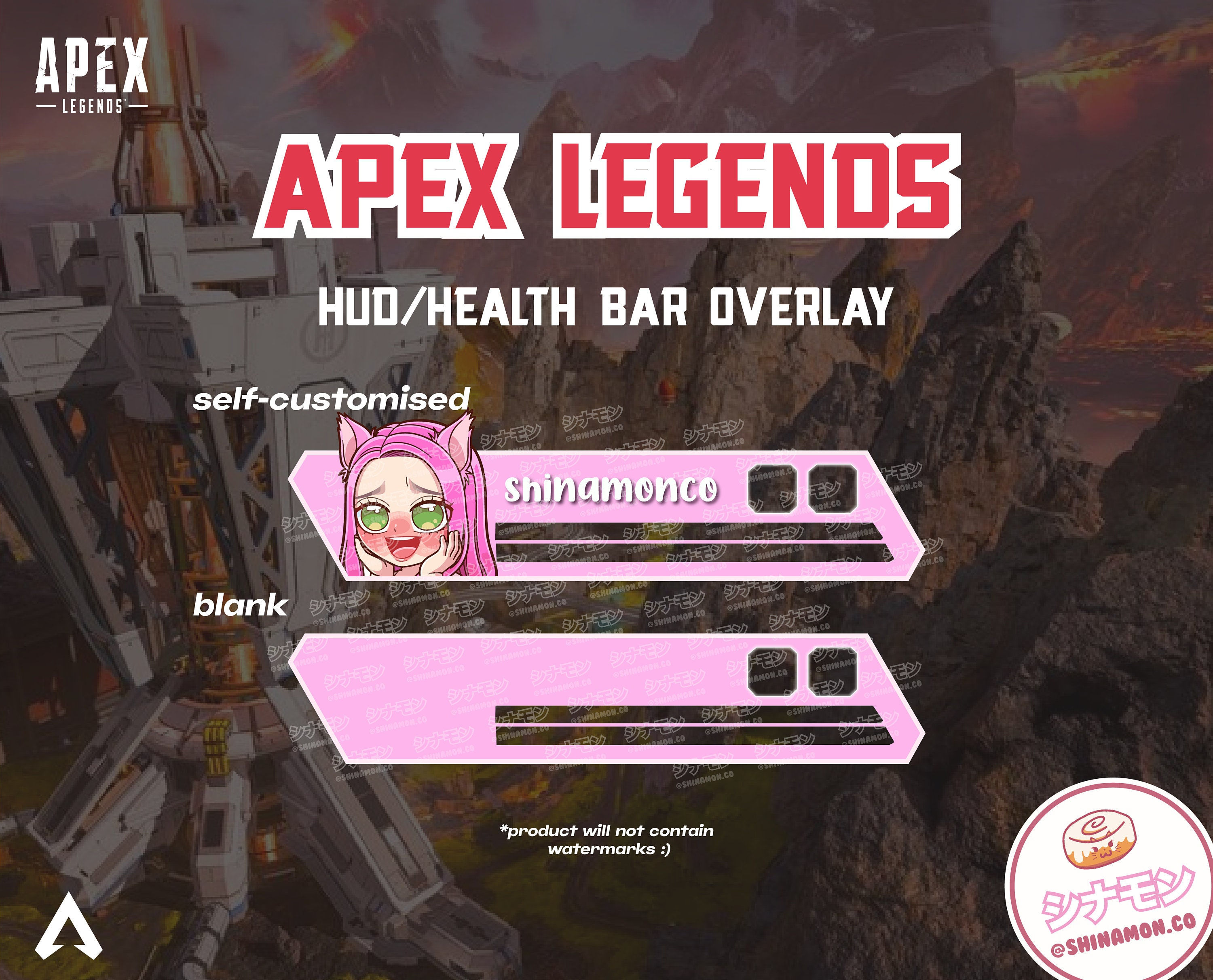 Wallpaper #4Rl2EI8BtGB6xQ78aF4T59 Apex Legends Custom Hud Health Bar Overlay for Streaming Etsy Hong Kong