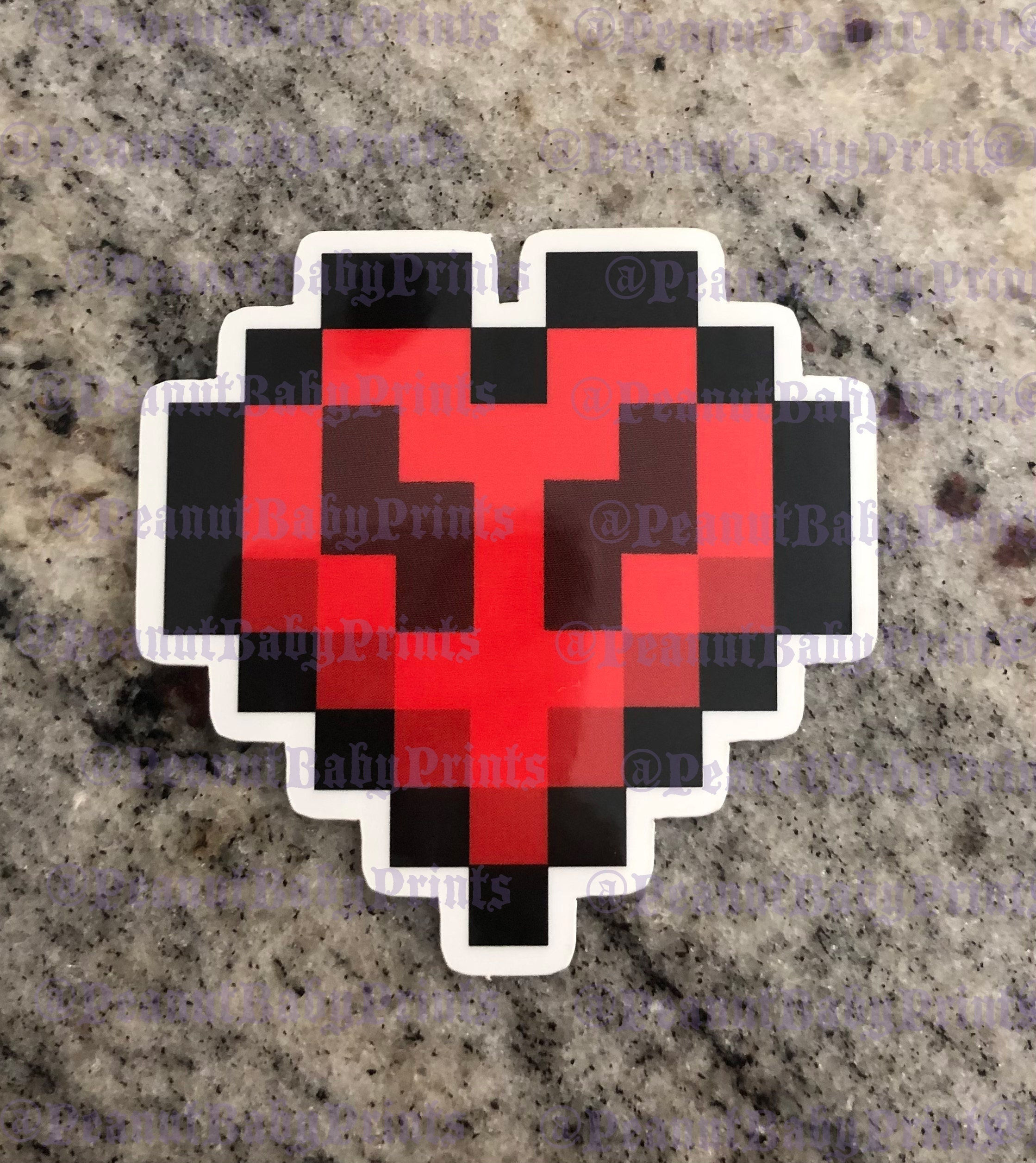Wallpaper #J2eHAZMBSpphPi3-lav6349 Heart Philza Minecraft 2 X 2 Glossy Vinyl Etsy
