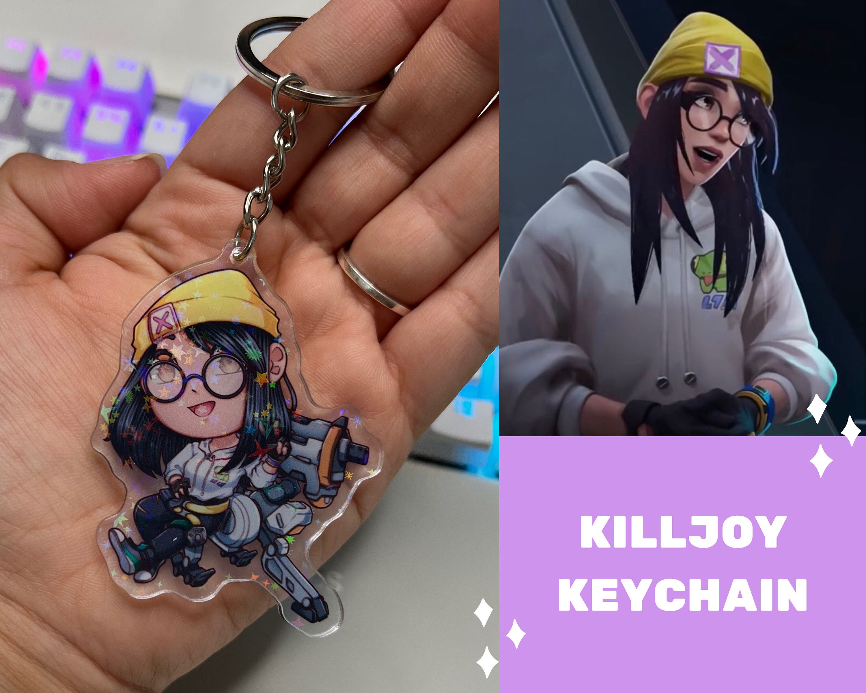 Wallpaper #DxlCFY8BtGB6xQ78mGse6 Valorant Killjoy Keychain Valorant Gift Valorant Duo Gift Etsy