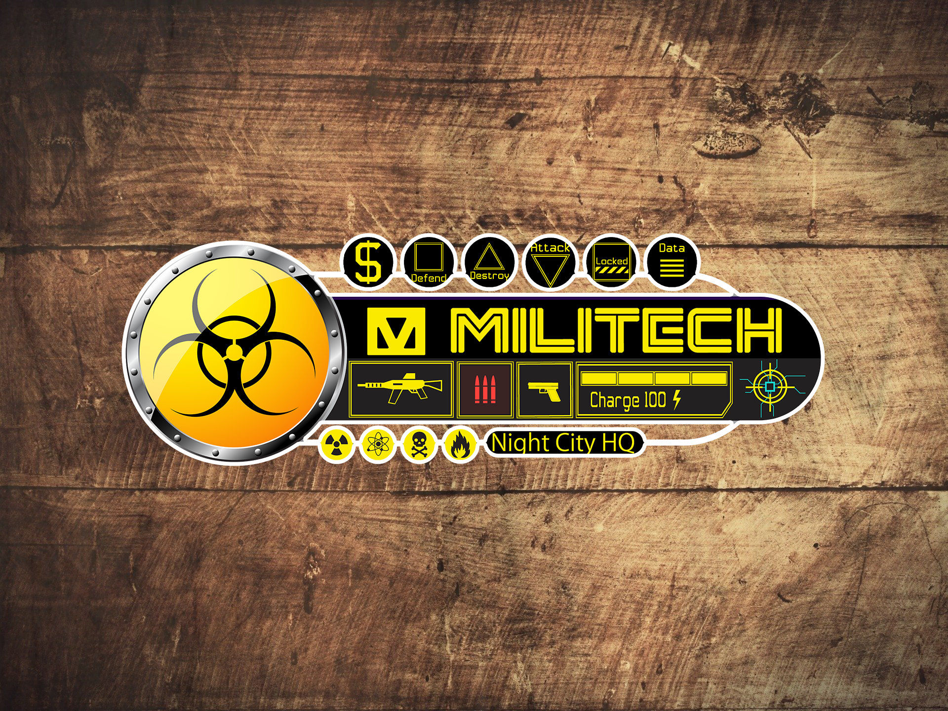 Wallpaper #gmdL_5IBSpphPi3-4aLN139 Cyberpunk Militech International Armaments Stickers V1 Etsy
