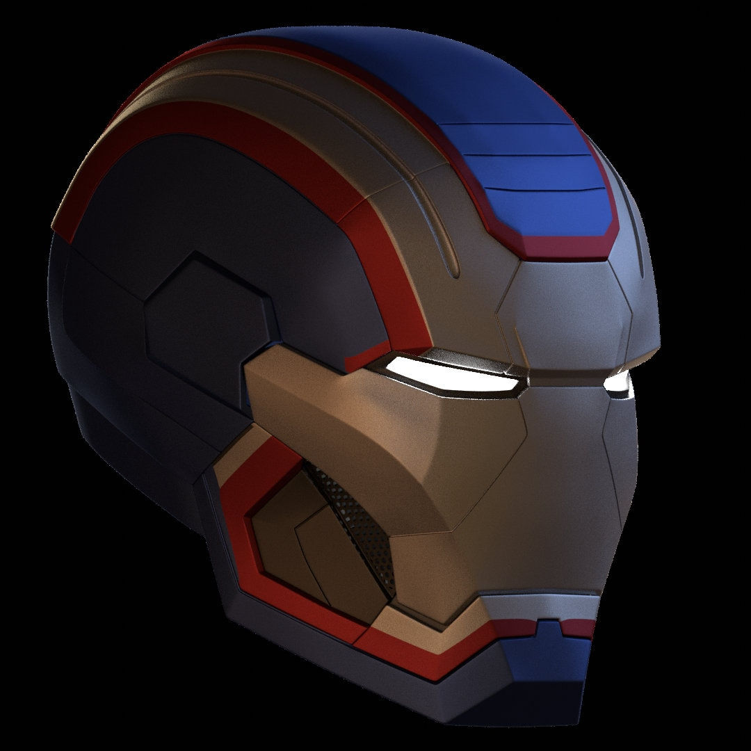 Wallpaper #dn2B8Y4Bnwiau_P6cglk50 Iron Patriot Helmet 3D Printable Model with Interior Details Etsy