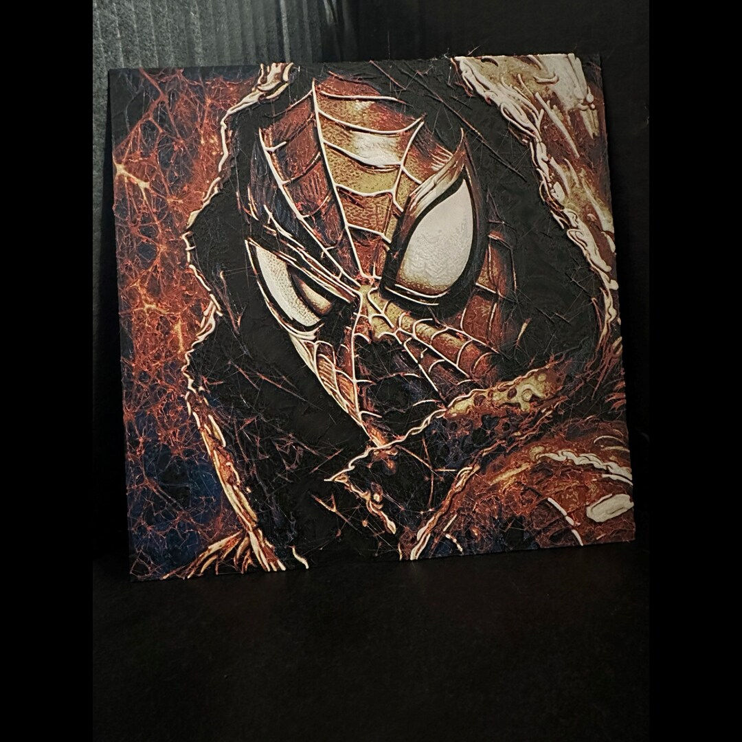 Wallpaper #EGiVFpMBSpphPi3-6QxI142 3D Printed Hooded Spider Man Wall Art Fan Art Decor Etsy Uk