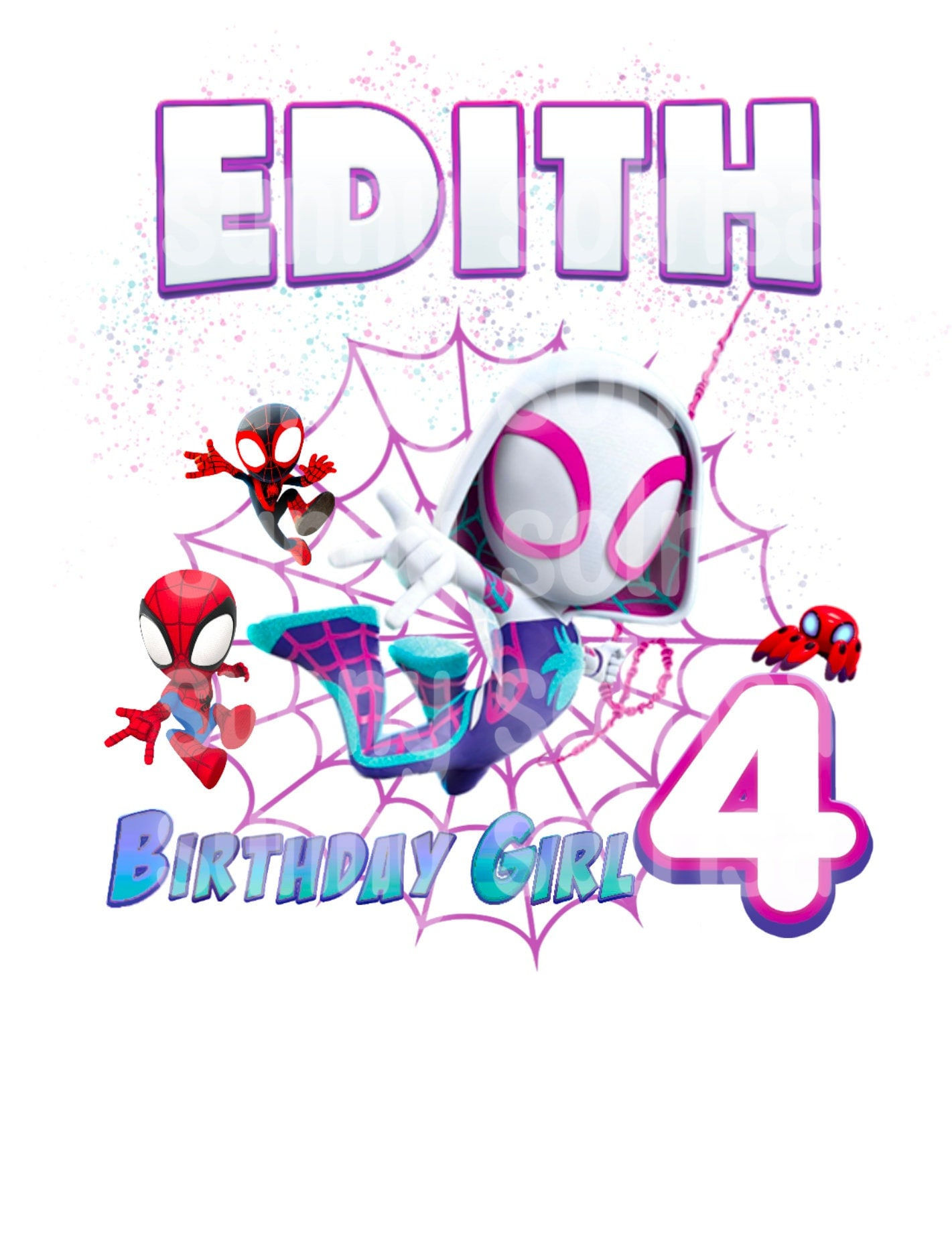 Wallpaper #ofRpOpMBKFX8bn3r03iL39 Personalizable Spidey and His Amazing Friends Birthday Ghost Etsy