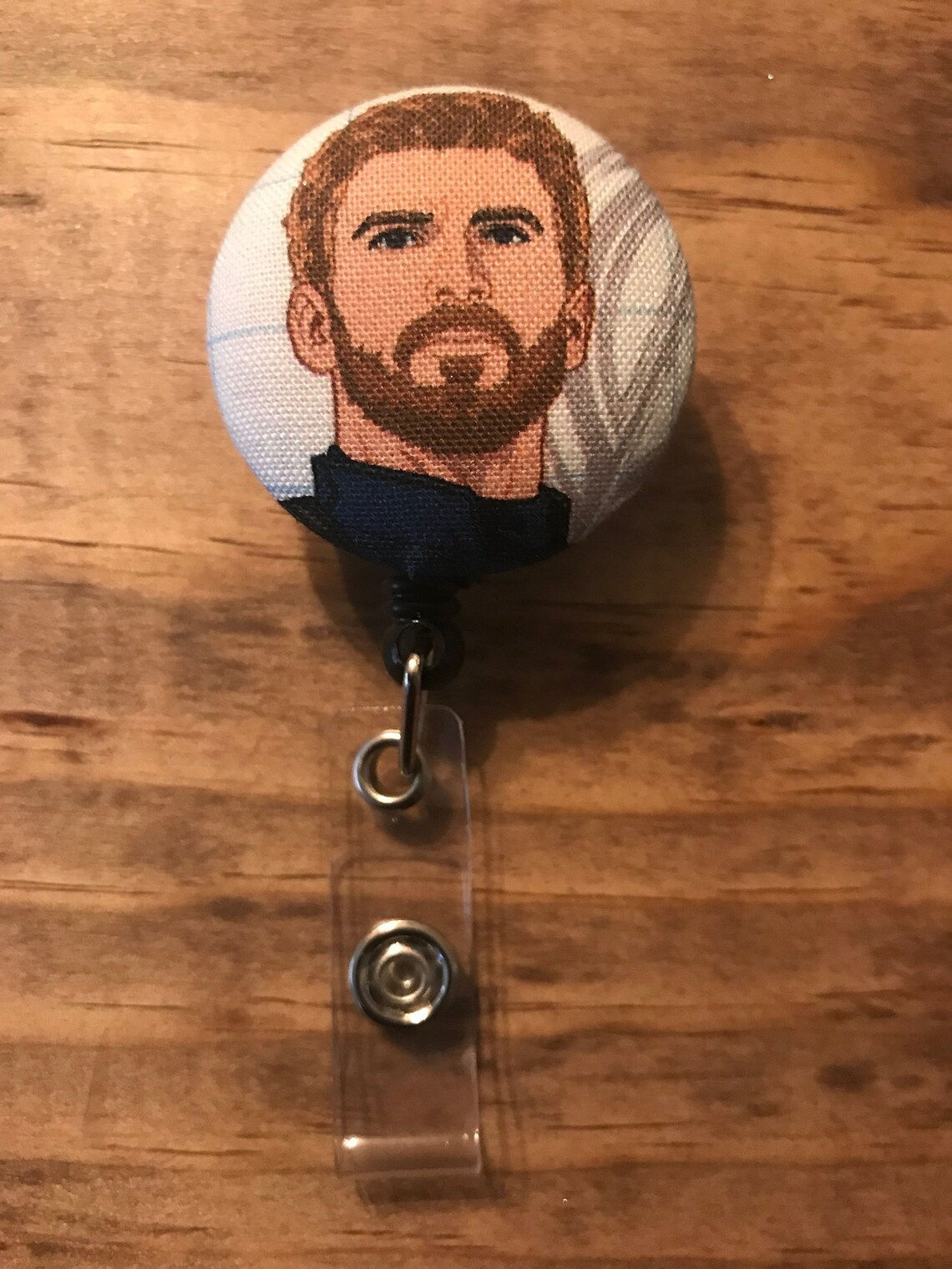 Wallpaper #_nOlho4BFI5NbQkskx-V39 Marvel Comics Captain America Badge Reel Chris Evans Id Etsy