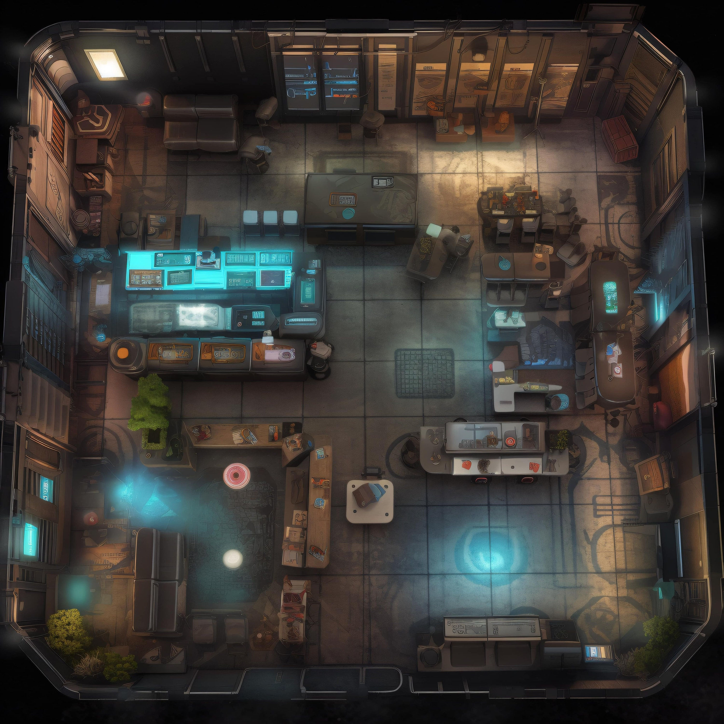 Wallpaper #L20PapcBycdYOYFTAnFj71 10 Cyberpunk Interior Battlemaps Sci Fi Dnd Battle Map Cyberpunk D