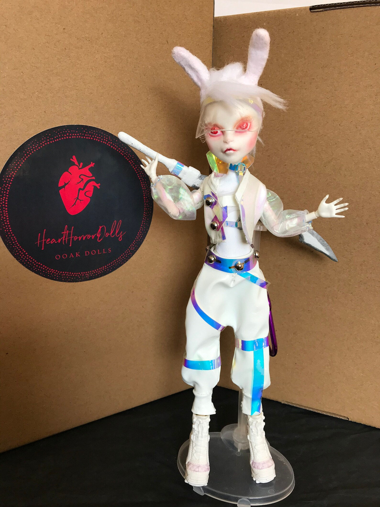 Wallpaper #qa3MMZMBKf019FdaUxGB215 Albino Cyberpunk Bunny Monster High Doll Repainted Doll Etsy