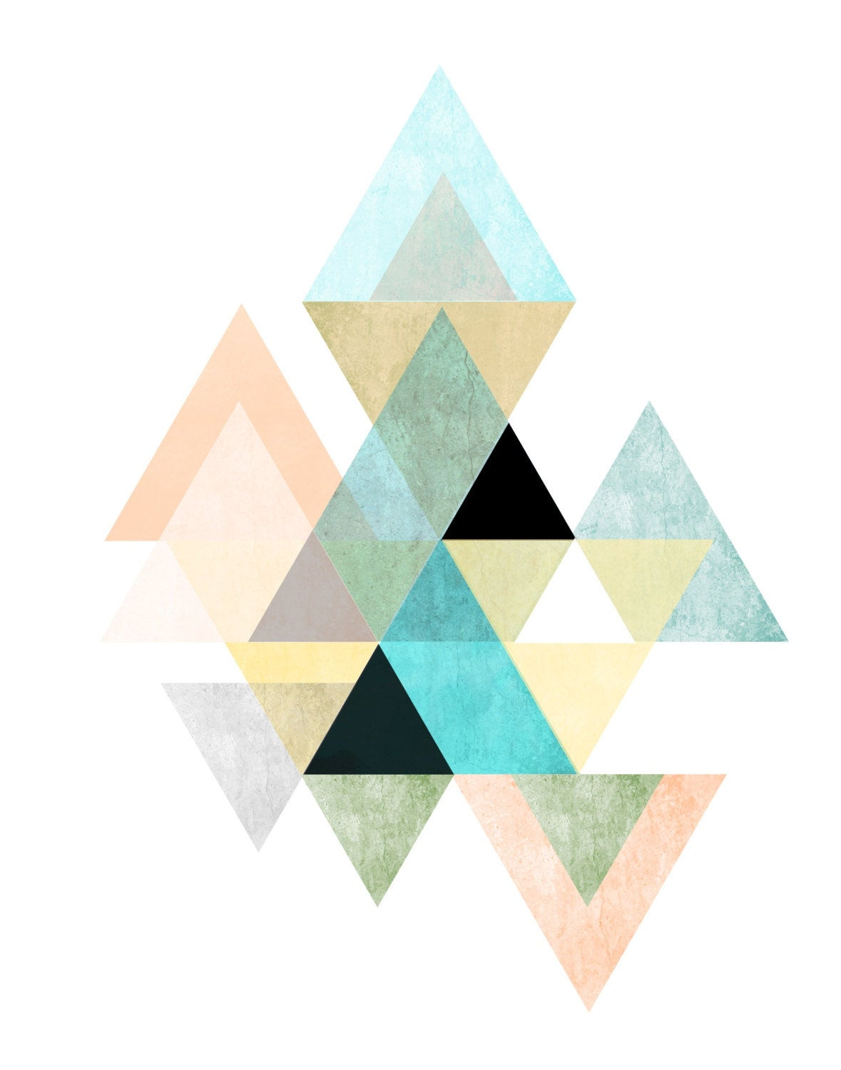Wallpaper #W2ex7ZIBSpphPi3-OlmC67 Triangle Print Printable Art Geometric Art Scandinavian Etsy