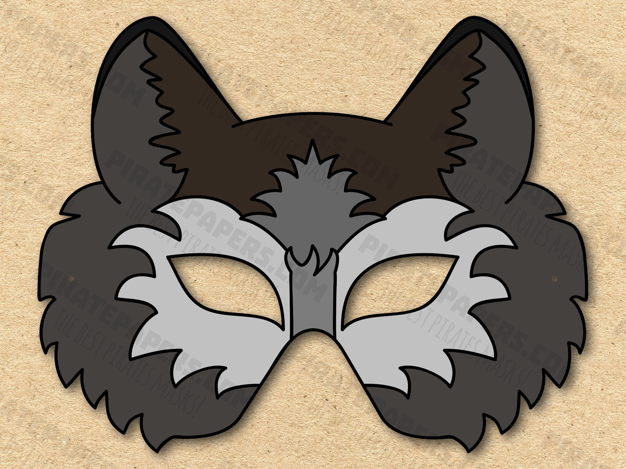 Wallpaper #aWhdFpMBSpphPi3-8gvr220 Wolf Mask Printable Paper Diy for Kids and Adults Pdf Template