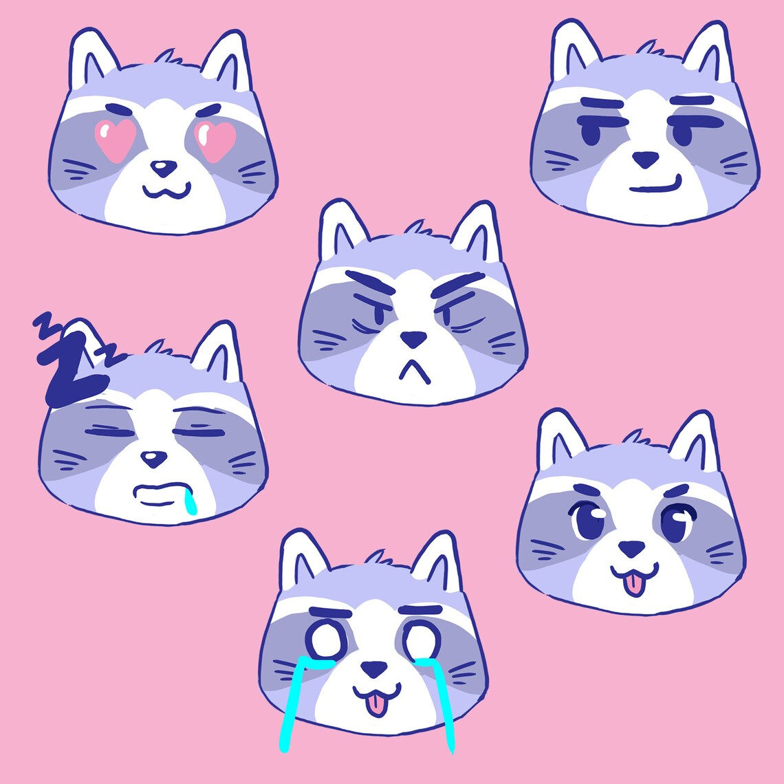 Wallpaper #9fCngJcBi4JM6agG7CG_28 Discord Emotes Racoons Cute Animals Racoon Emotes Etsy Uk