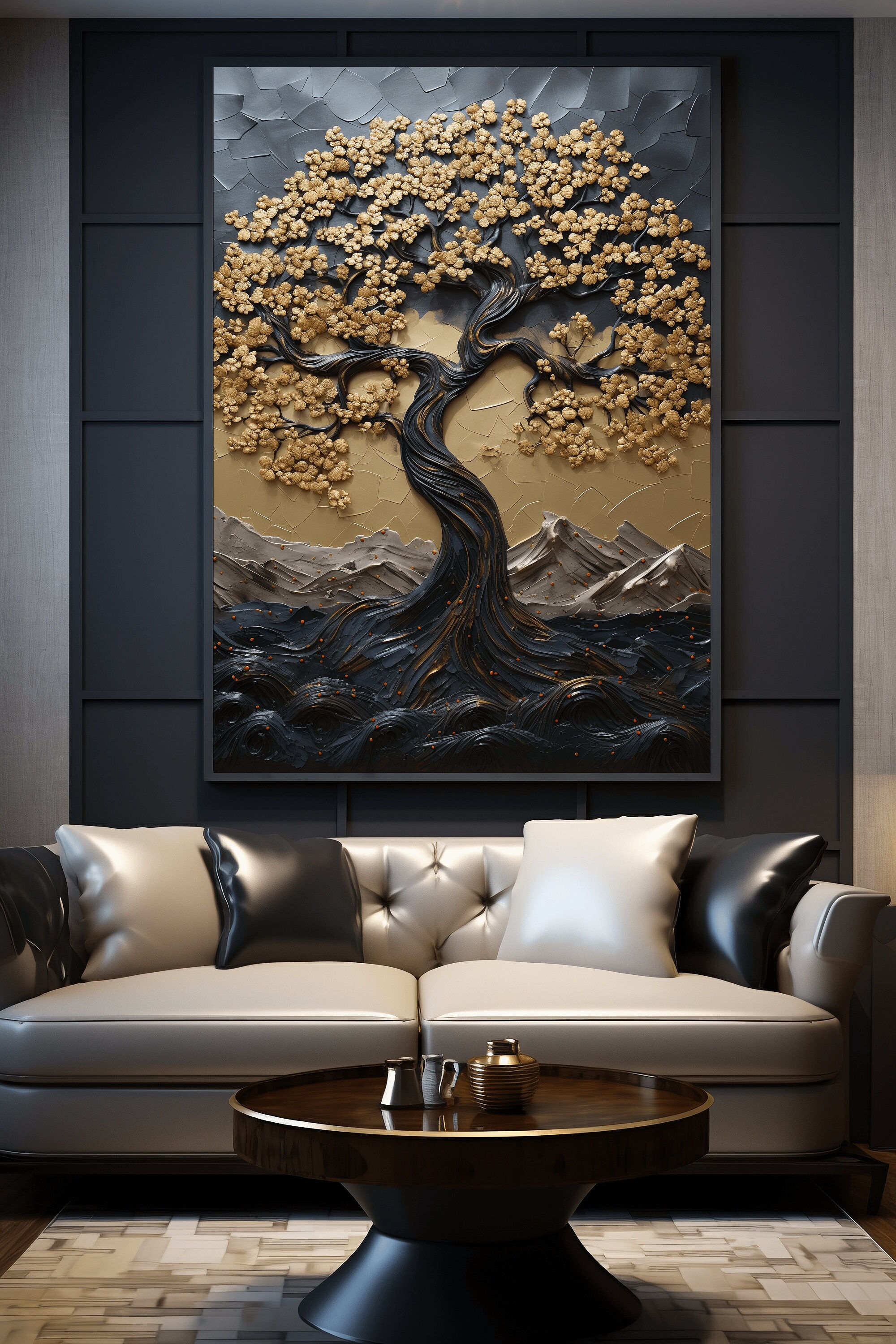 Wallpaper #02714 Three New Very Large Tree Paintings Rich Gane Art