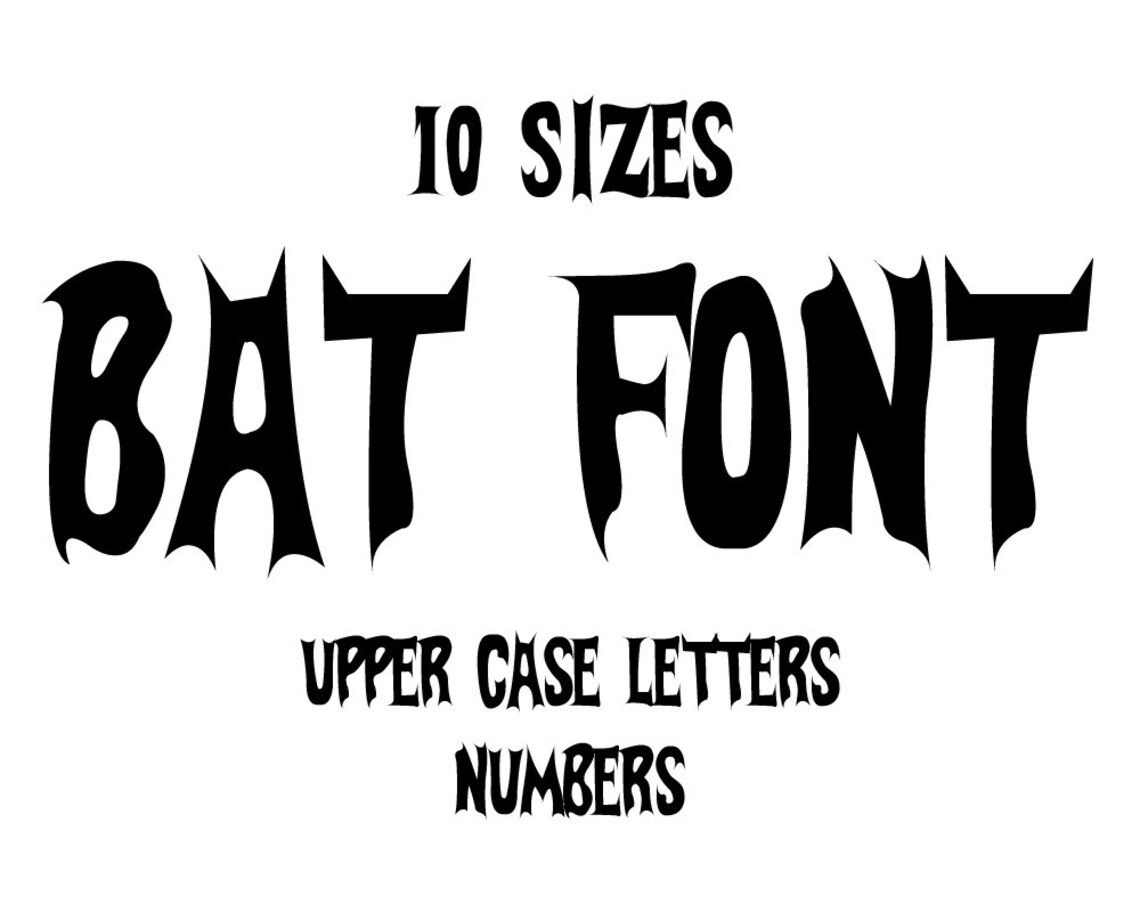 Wallpaper #zBlXII8BtGB6xQ789n1z44 Batman Font Bat Letters Numbers Machine Filled Embroidery Etsy