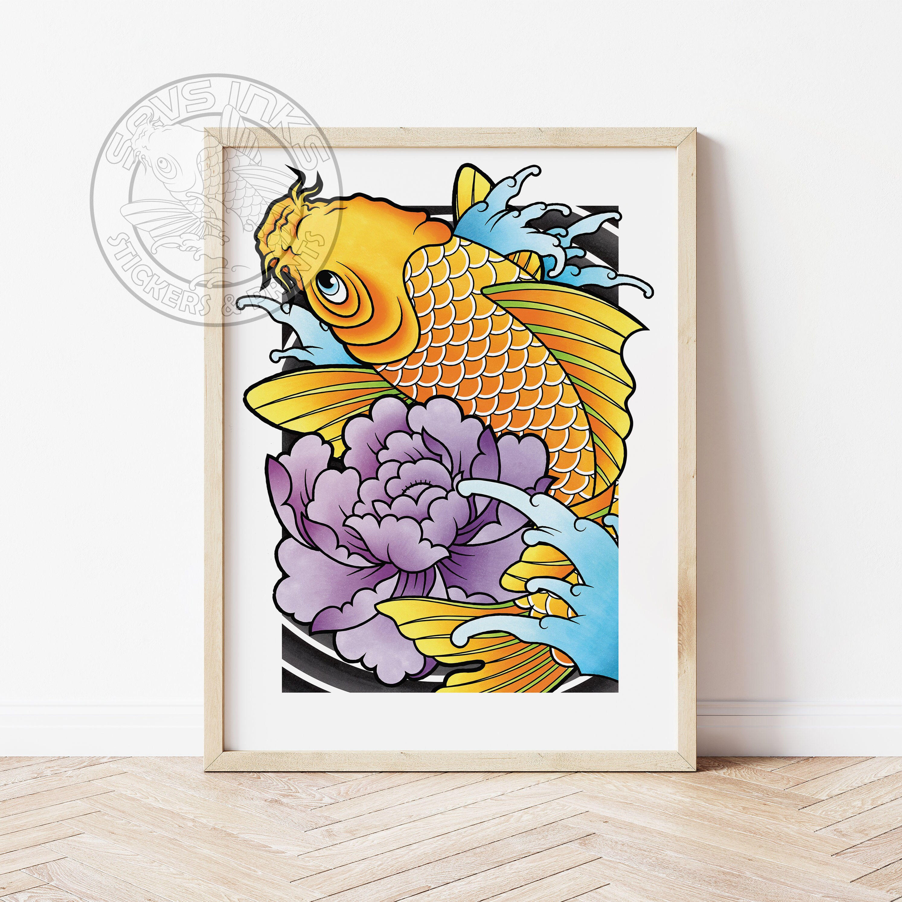 Wallpaper #5e6bc Black Yellow Koi Fish Fish Koi Tattoo Png and Vector with 5016 the