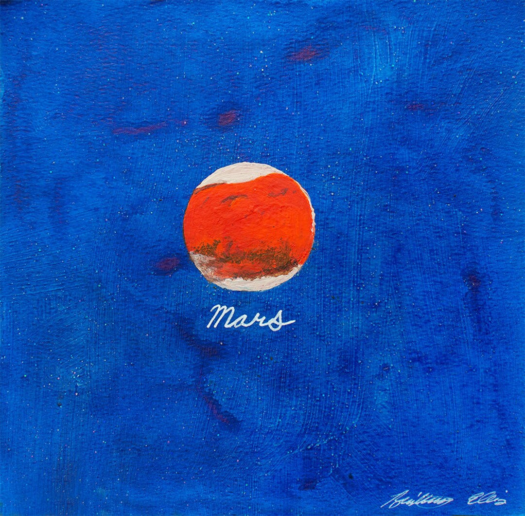 Wallpaper #PV7nMpMBborbLbczbmCQ149 Original Mars Painting Minimalist Space Collection Retro Outer Space