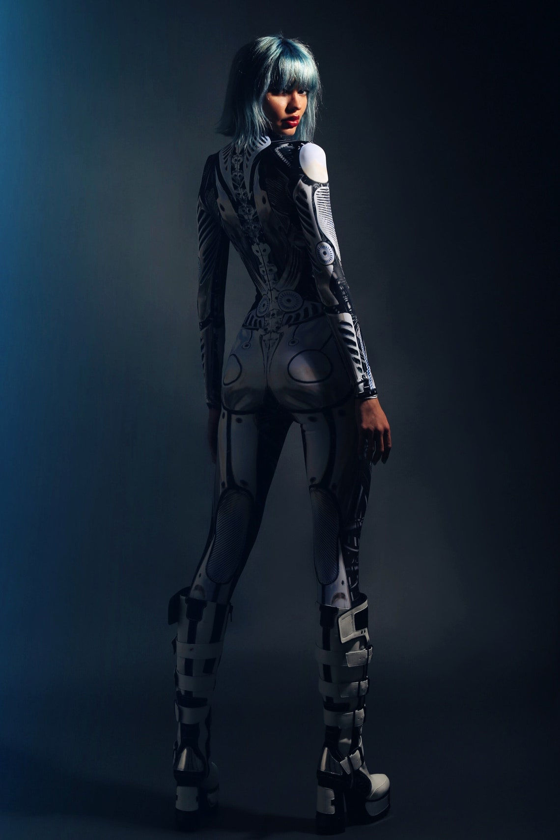 Wallpaper #KX3M8Y4Bnwiau_P6Vwpj58 Robot Halloween Costume Sexy Halloween Bodysuit Cyberpunk Etsy