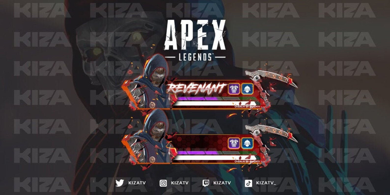 Wallpaper #3mglH5MBSpphPi3-wyrL244 Customizable Samurai Revenant Apex Legends Custom Health Bar Etsy