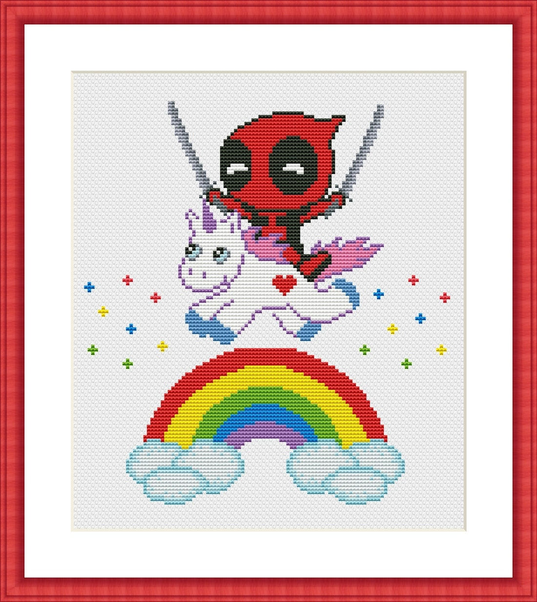 Wallpaper #kWfN65IBSpphPi3-RE5o131 Deadpool and Unicorn Funny Cross Stitch Pdf Pattern Baby Etsy