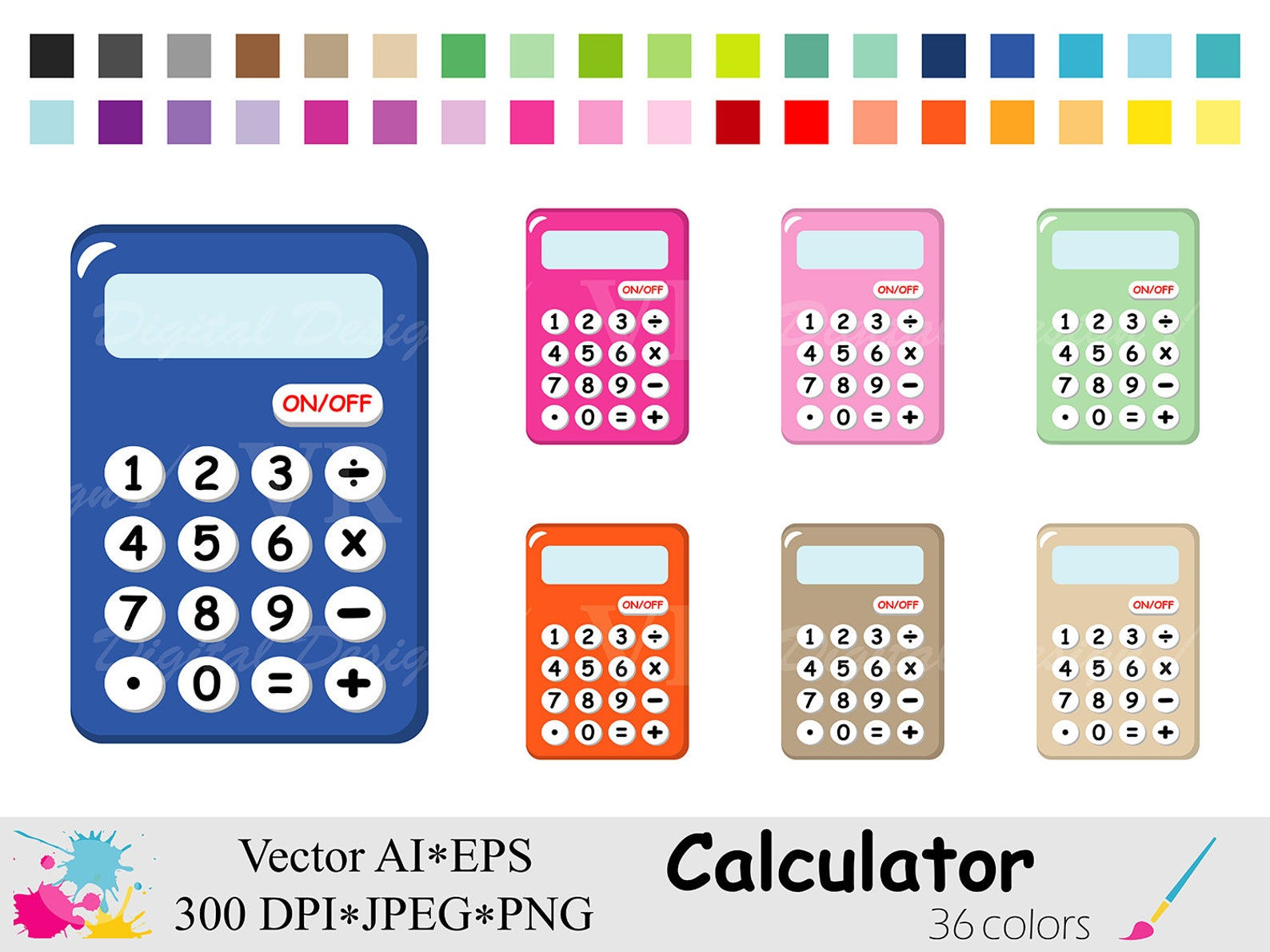 Wallpaper #XmepBpMBSpphPi3-QcIQ180 Calculator Clip Art Rainbow Calculator Clipart Math Planner Stickers