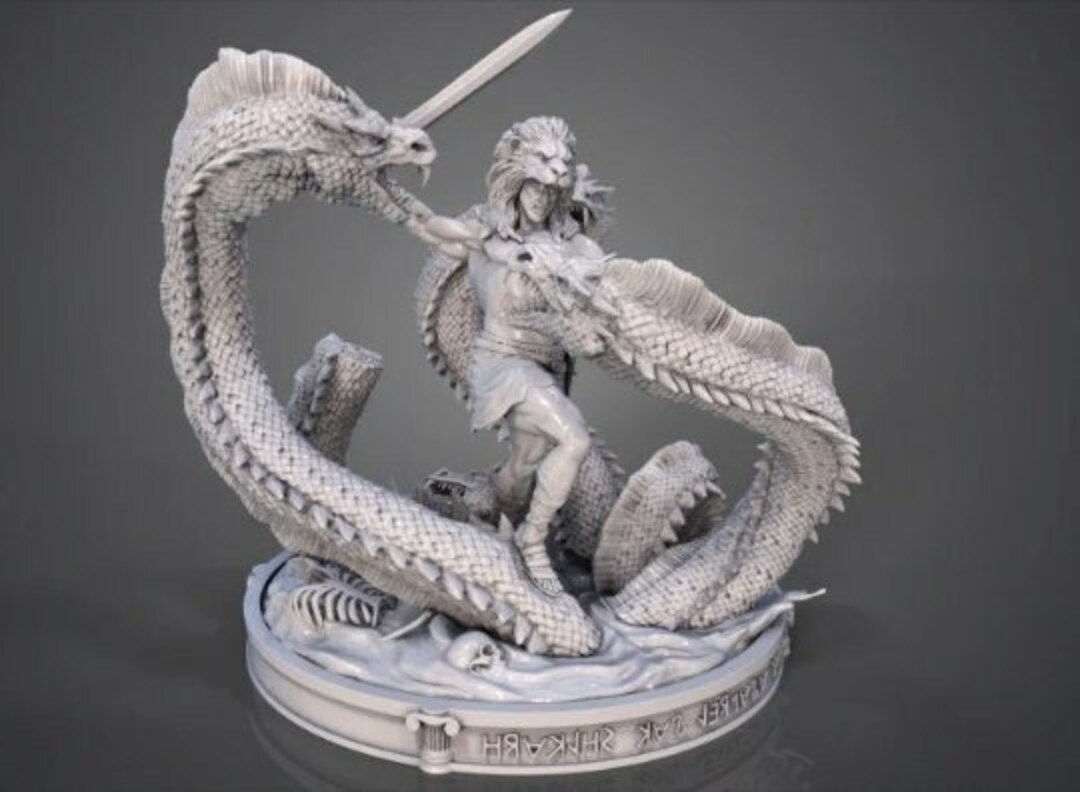 Wallpaper #e2cOBpMBSpphPi3-b78W268 Hercules vs Hydra Stl Para La Estatua De La Mascara Del Leon Etsy Espana