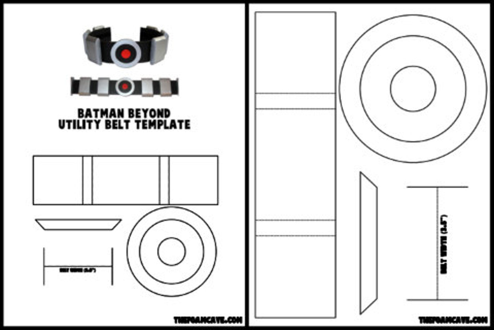 Wallpaper #snPfh44BFI5NbQksXiFT48 Template for Batman Beyond Utility Belt Etsy