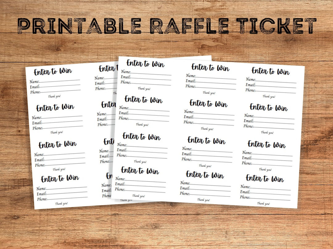 Wallpaper #58496 Free Printable Raffle Ticket Templates