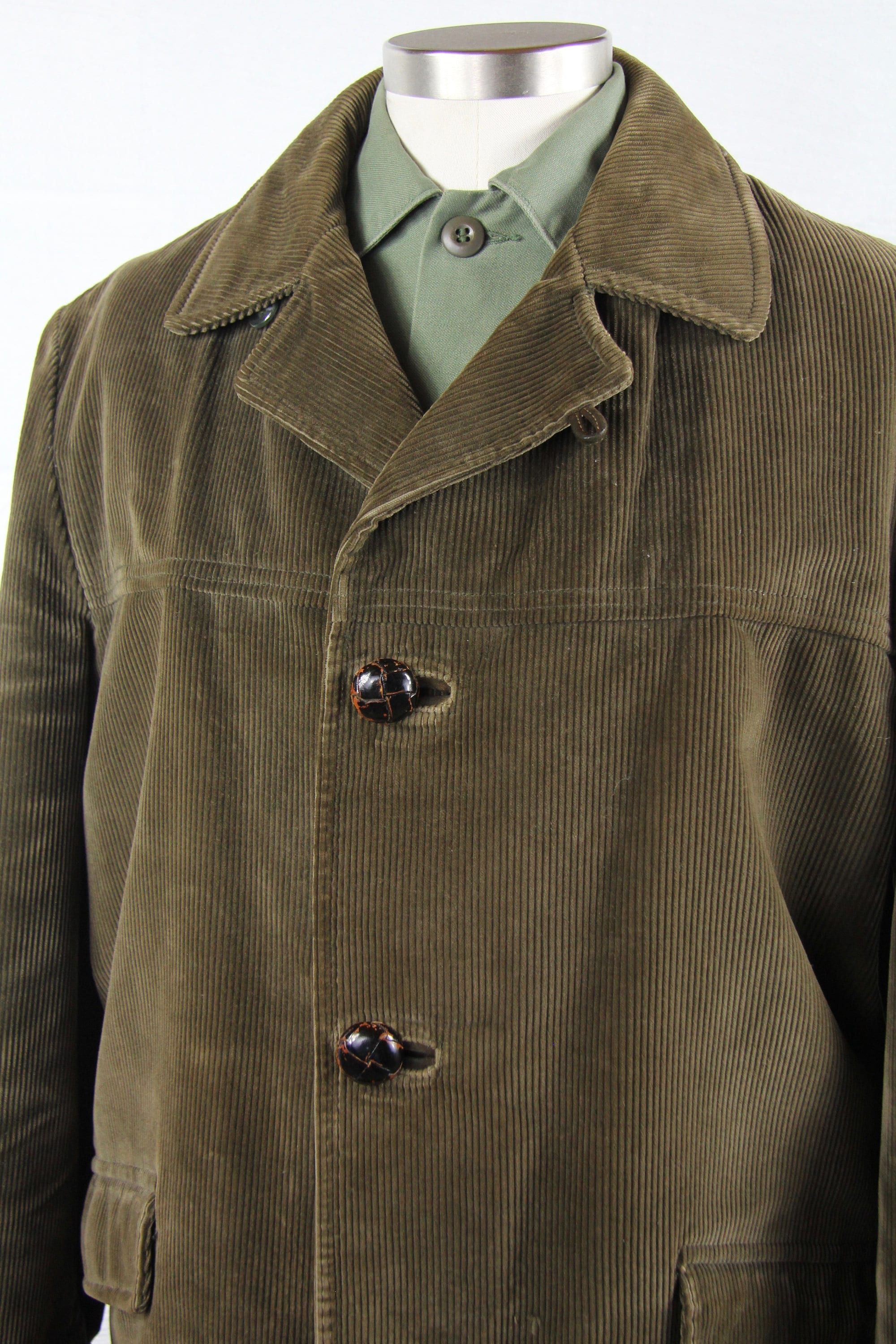 Wallpaper #kyxGSZMB0E1QgA7wmPIG180 Mens Corduroy Green Winter Jacket with Lining Vintage Size Large